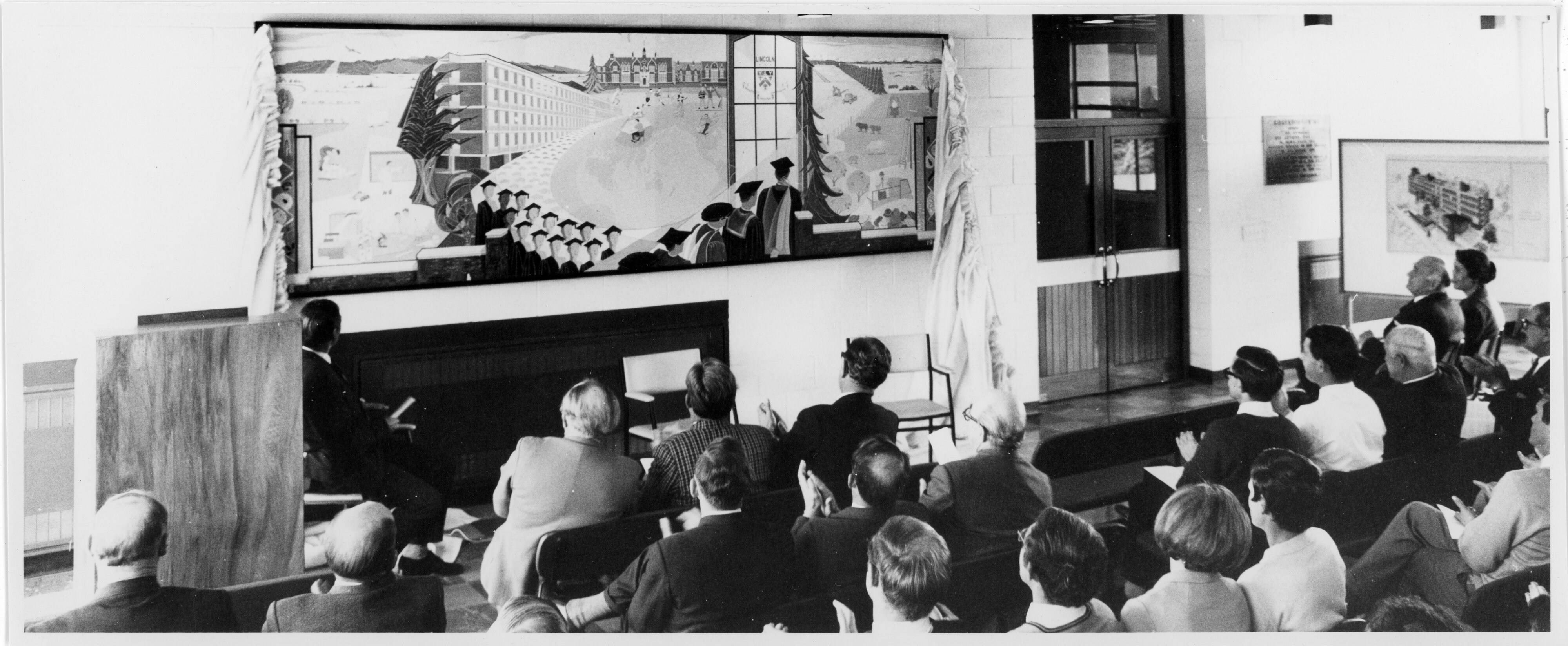 1969 Presentation of mural designed and painted by Lady Burns 16