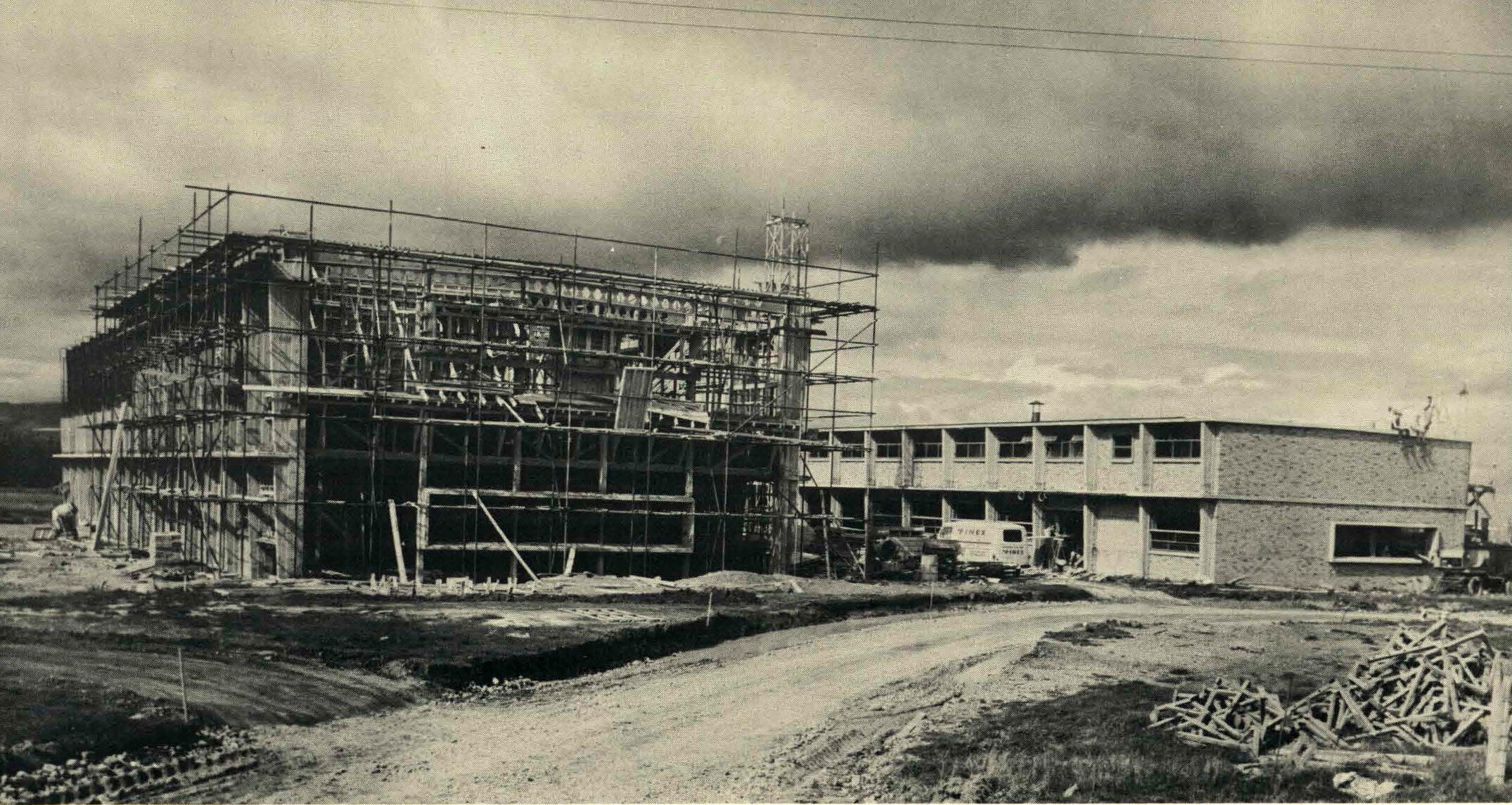 1964 The Wool Research Organization Building under Construction at Lincoln