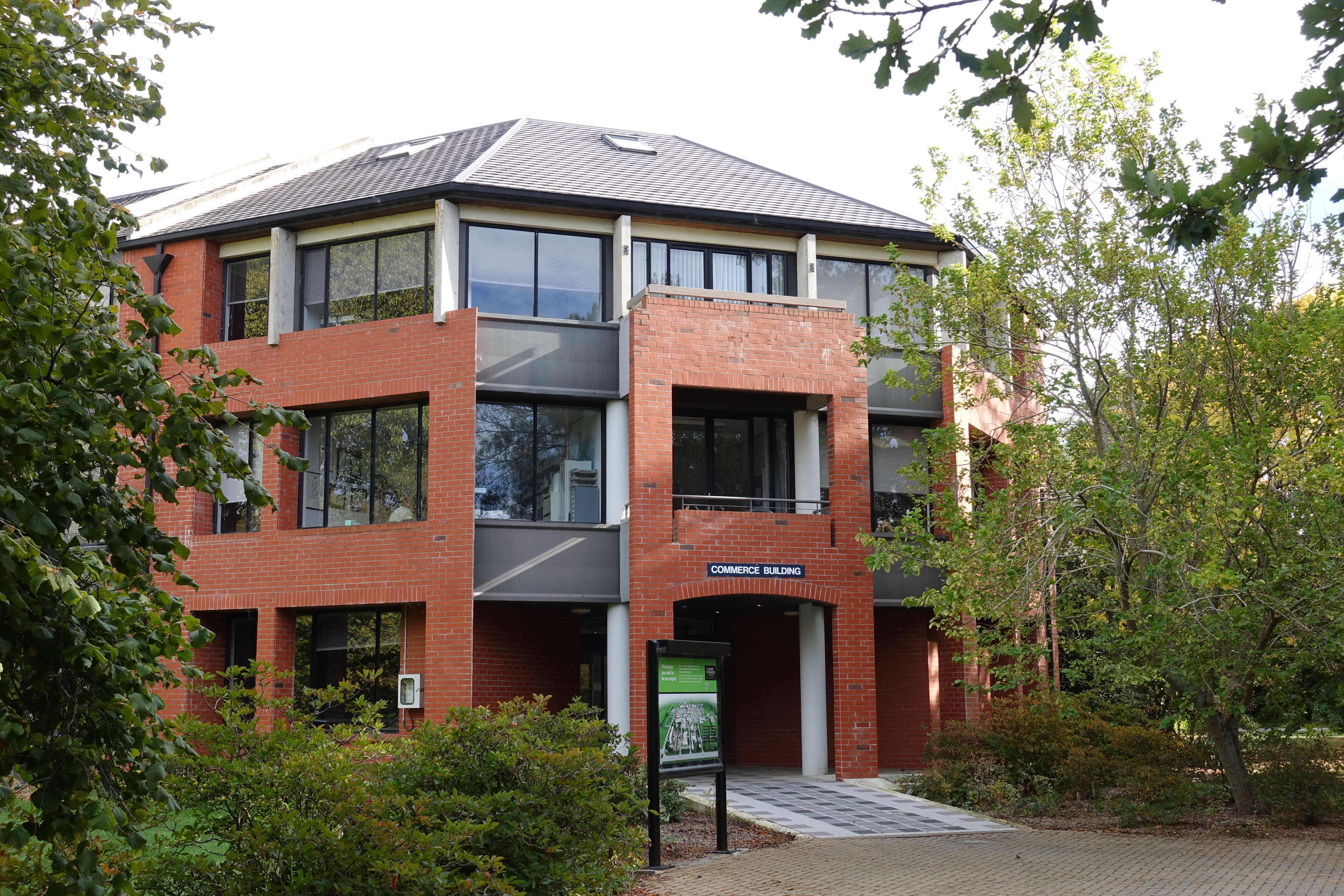 2016 Commerce Building entrance  on Farm Road 