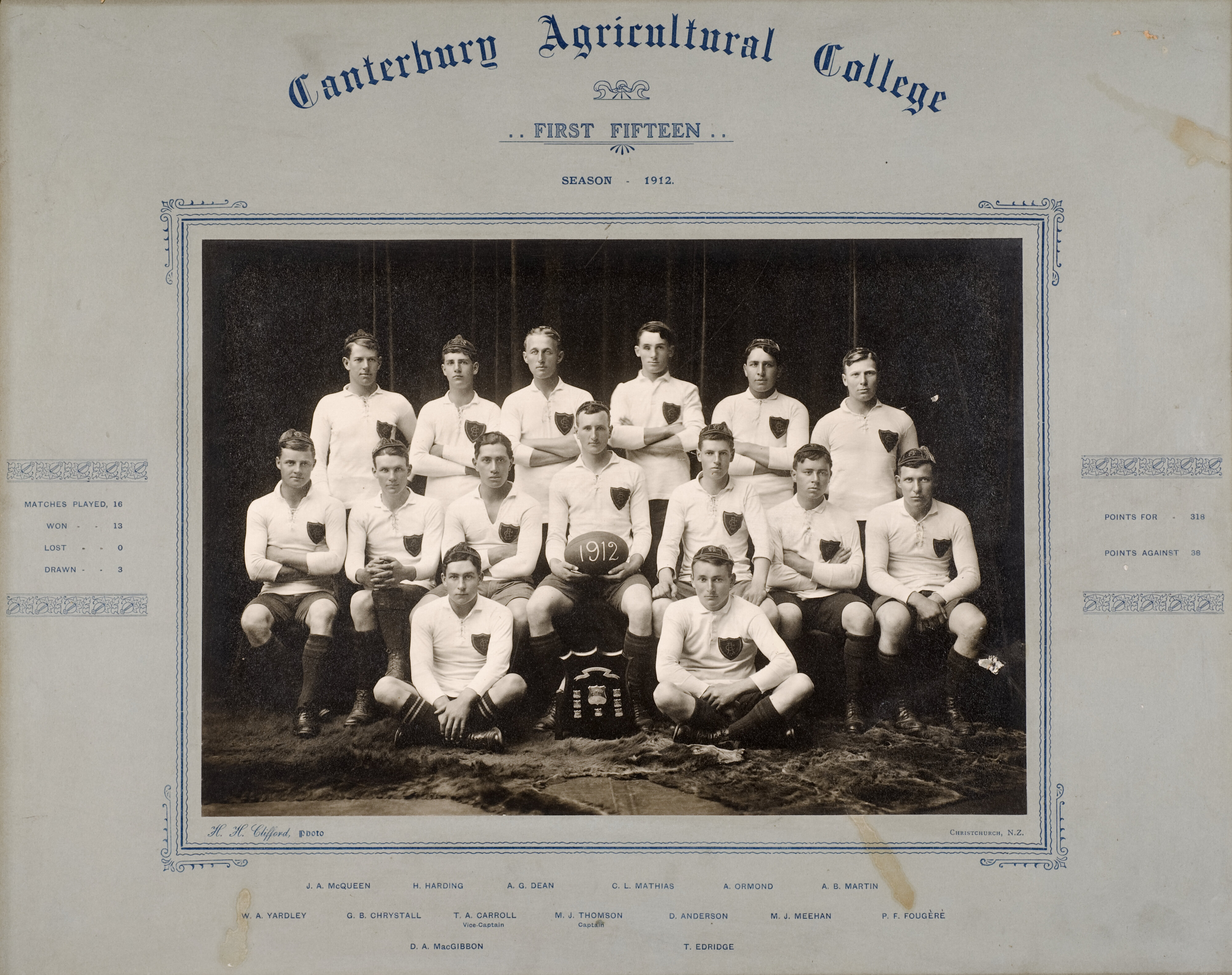 1912 Rugby First Fifteen
