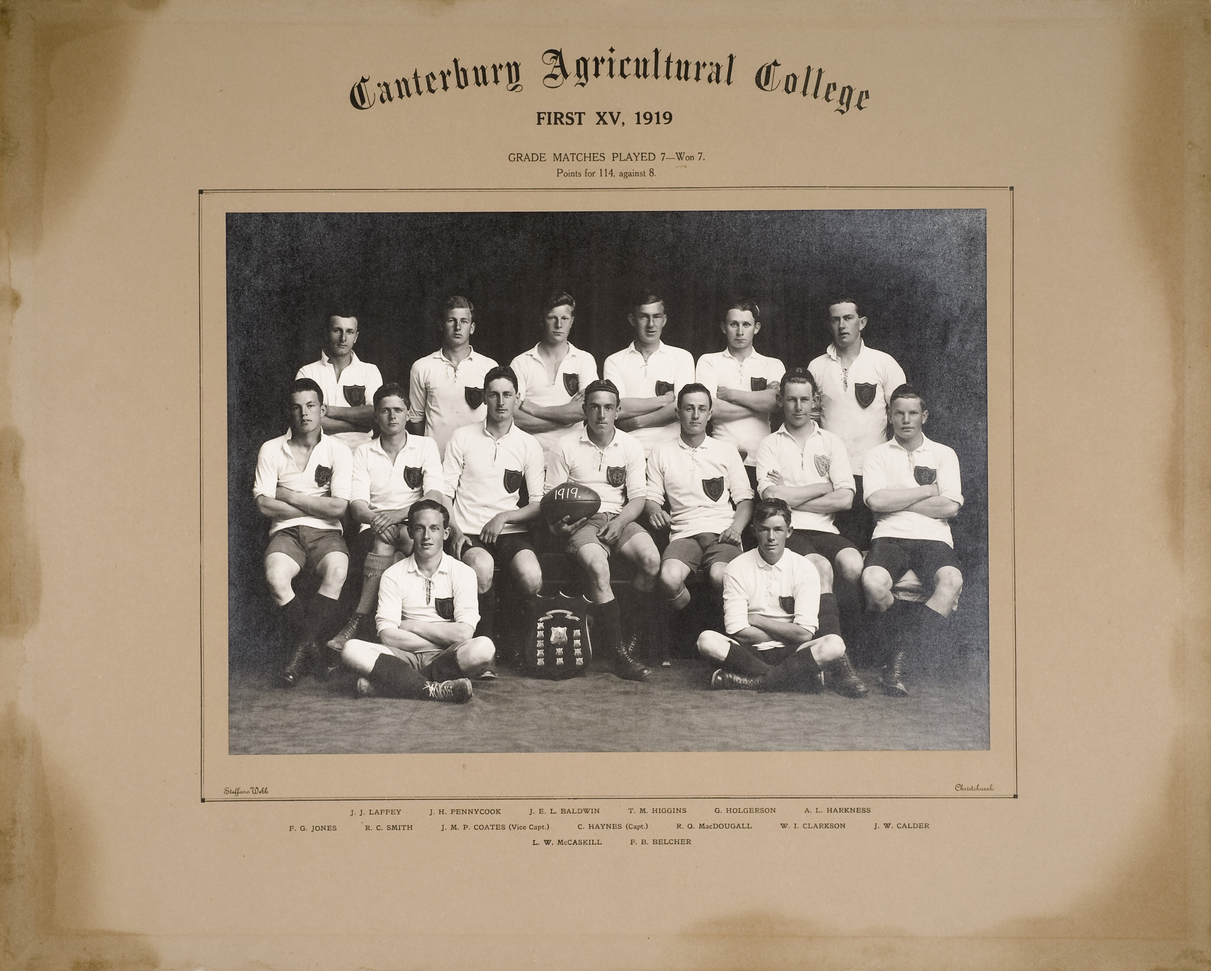 1919 Rugby First Fifteen