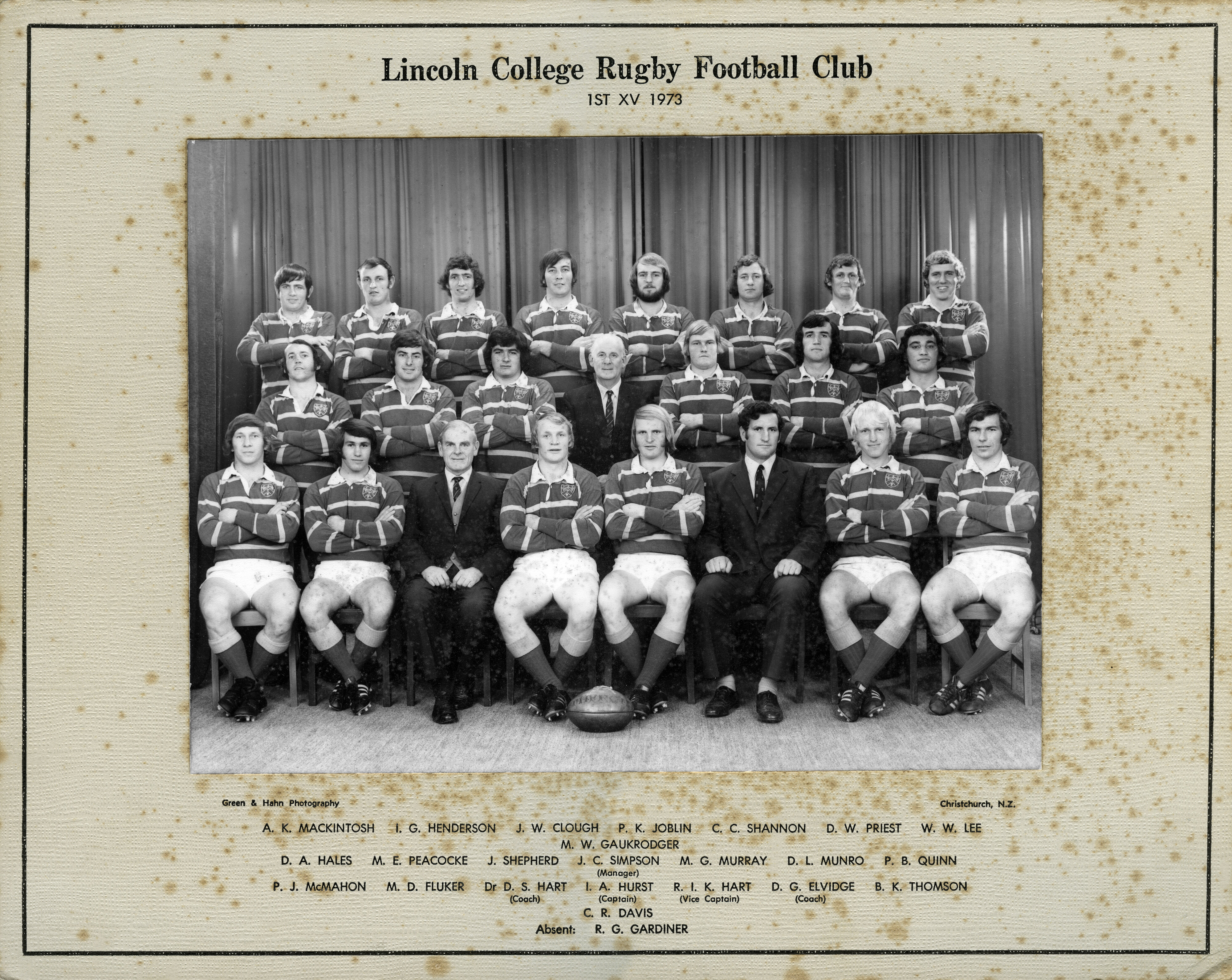 1973 Rugby First Fifteen