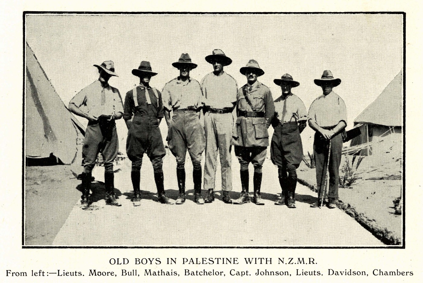 Old Boys in Palestine with NZMR