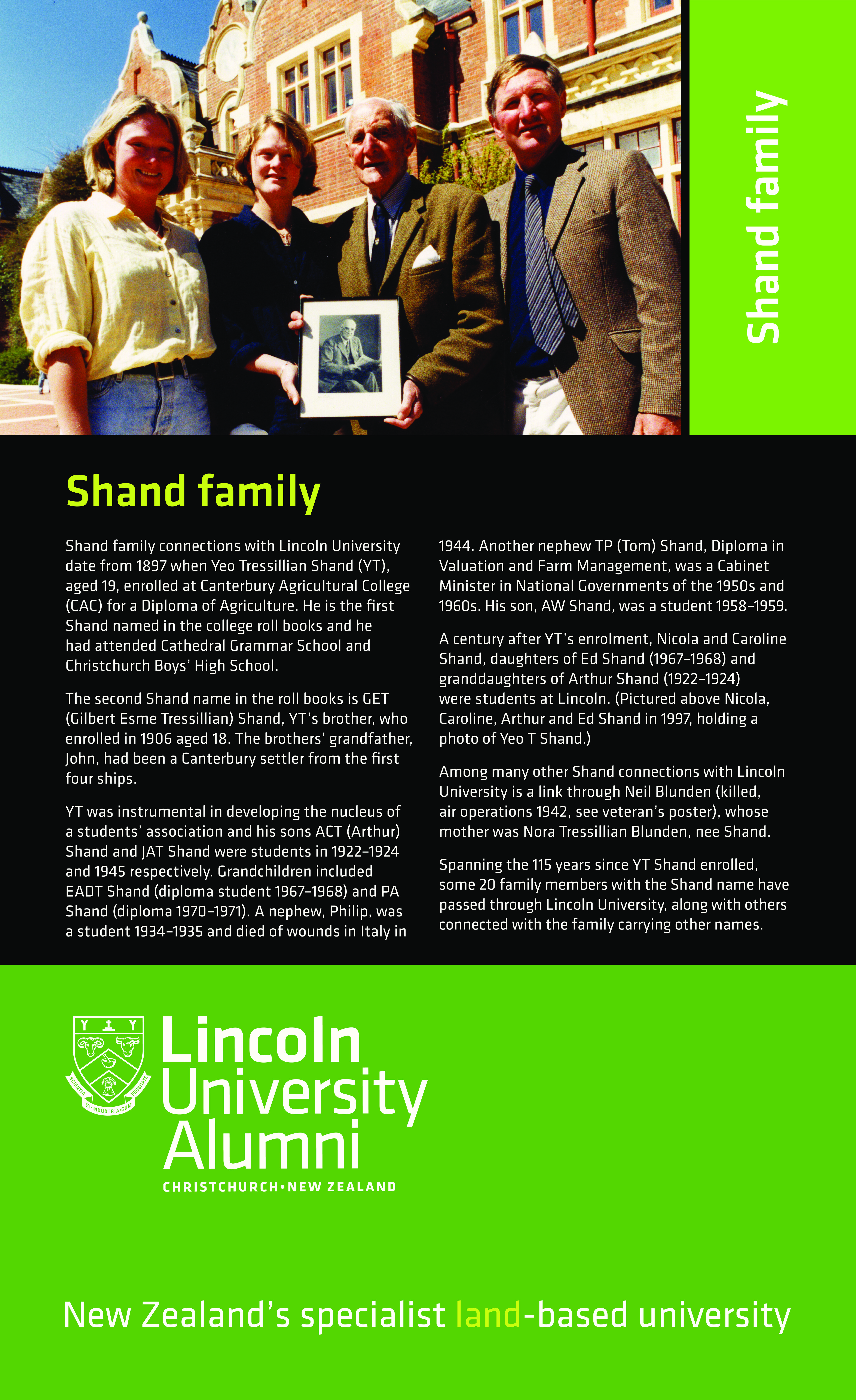 Shand family poster