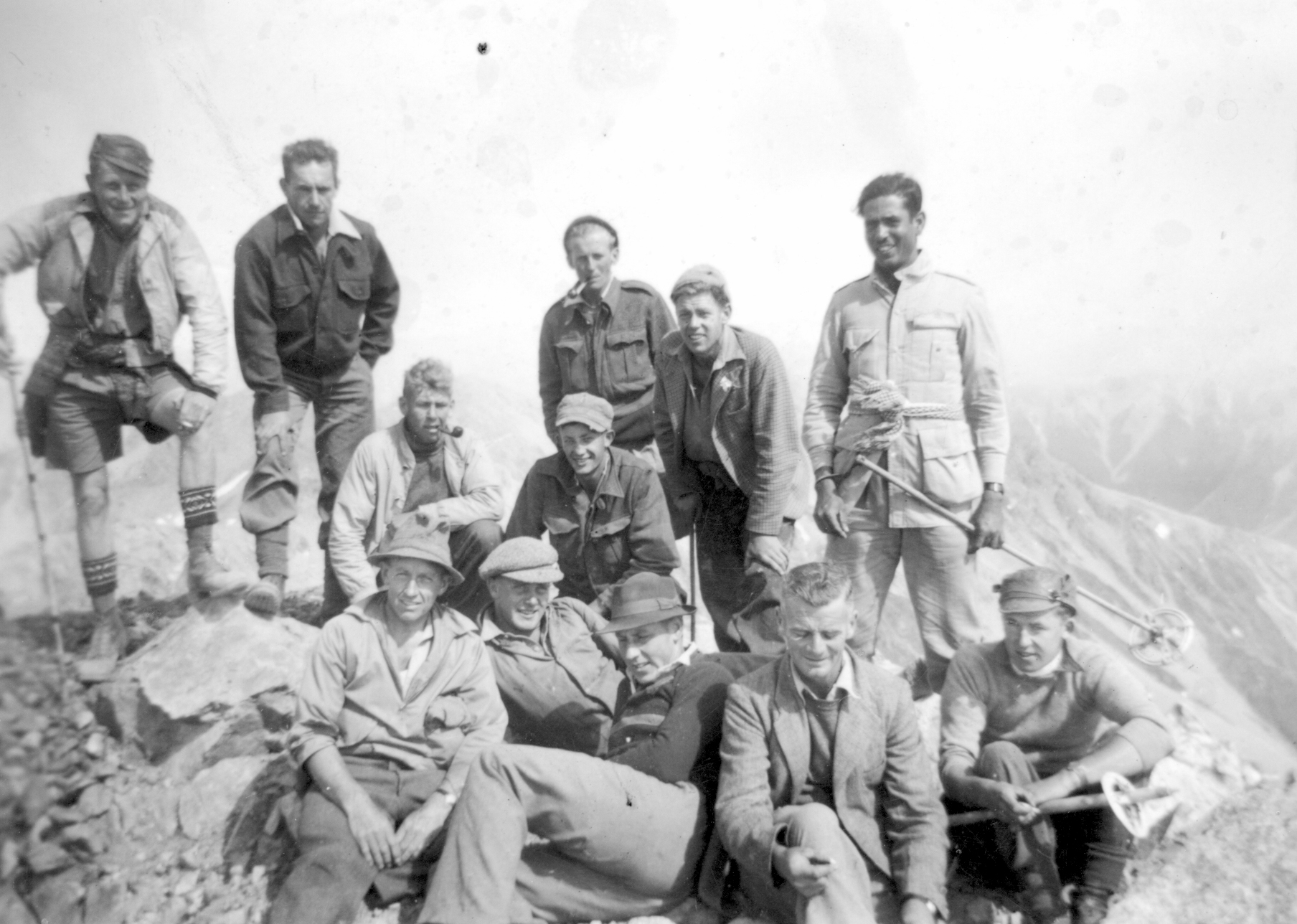 Mid 1940s Field trip, on top of Mt.Blimit
