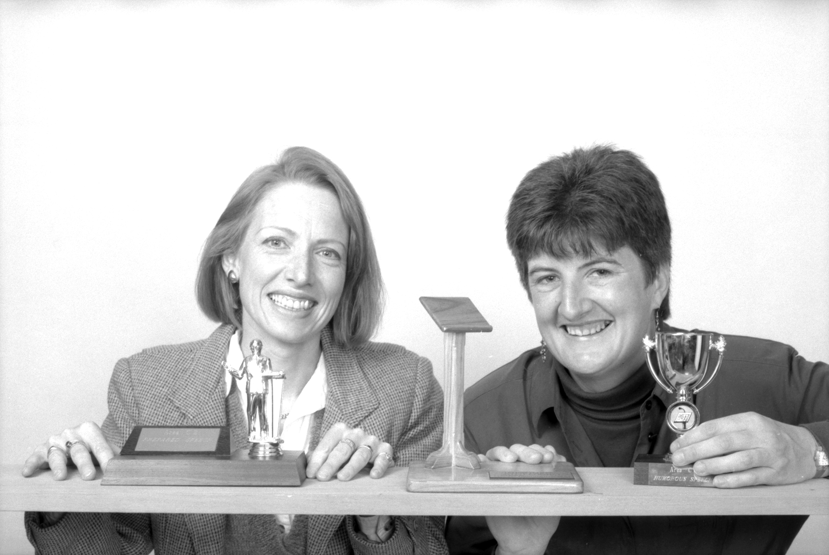 1995 Jacqueline Rowarth Debby Hutchison with Toastmaster Trophies 