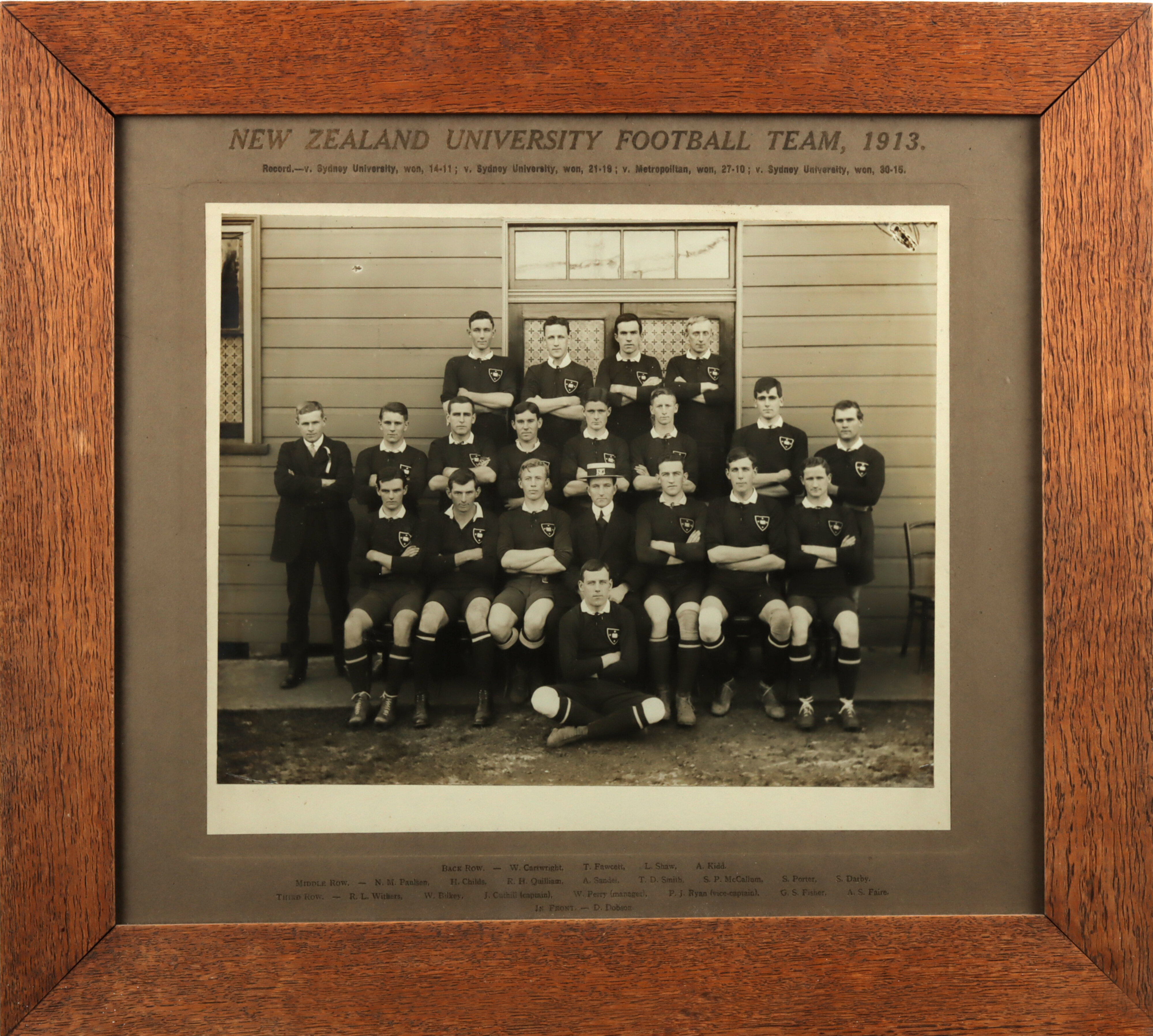 1913 New Zealand University Football Team