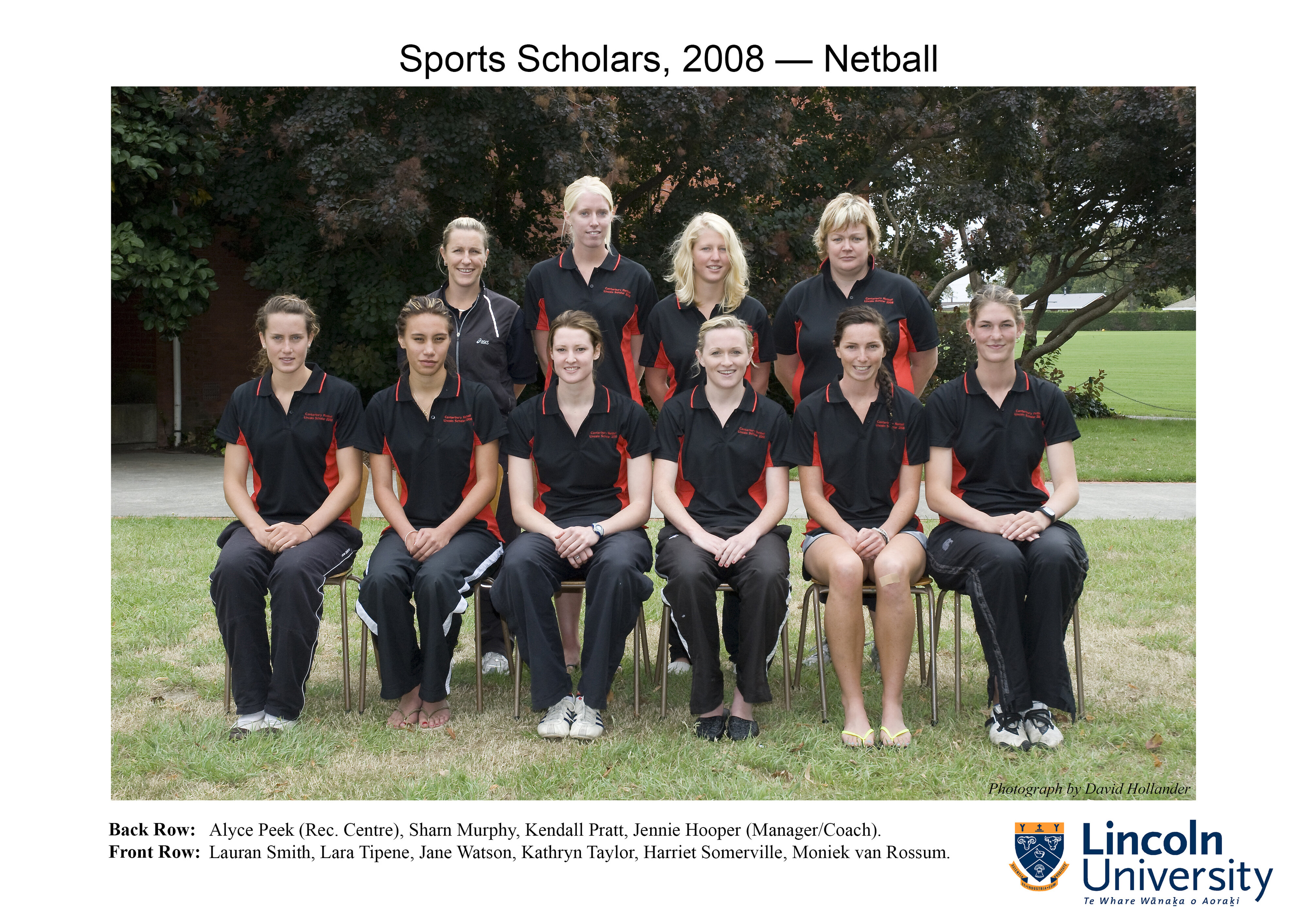 2008 Lincoln University Sports Scholars - Netball