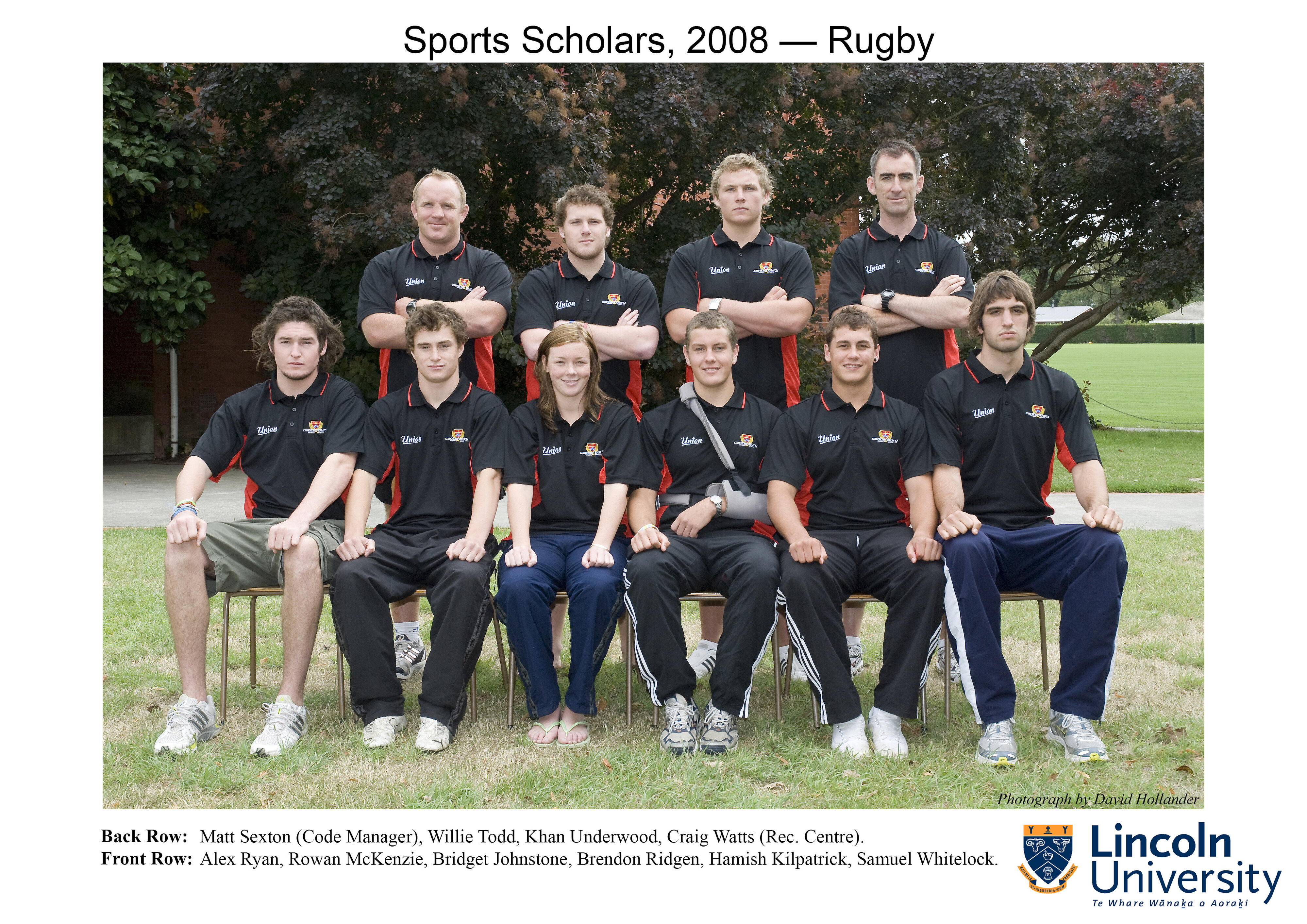 2008 Lincoln University Sports Scholars - Rugby