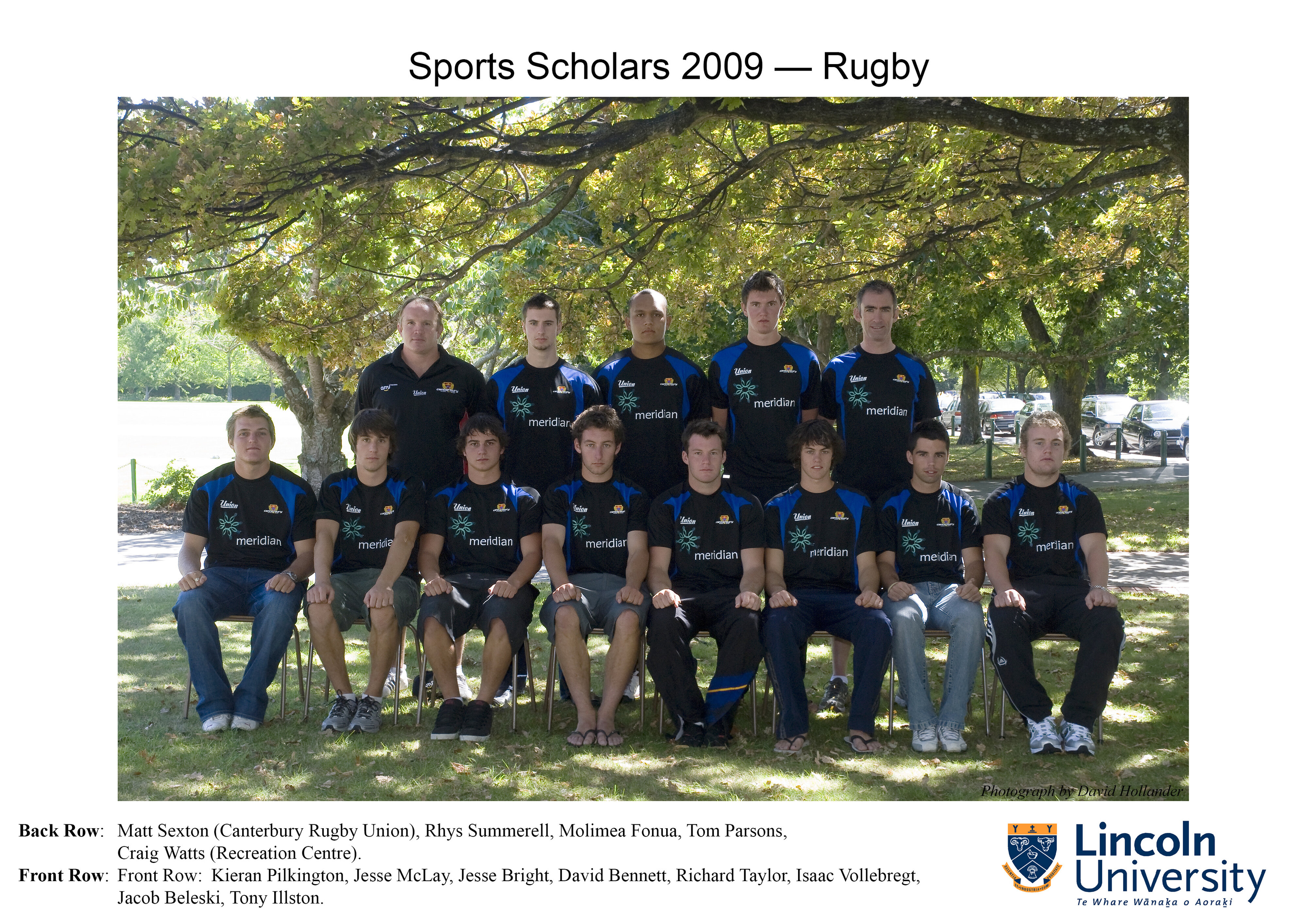 2009 Lincoln University Sports Scholars - Rugby