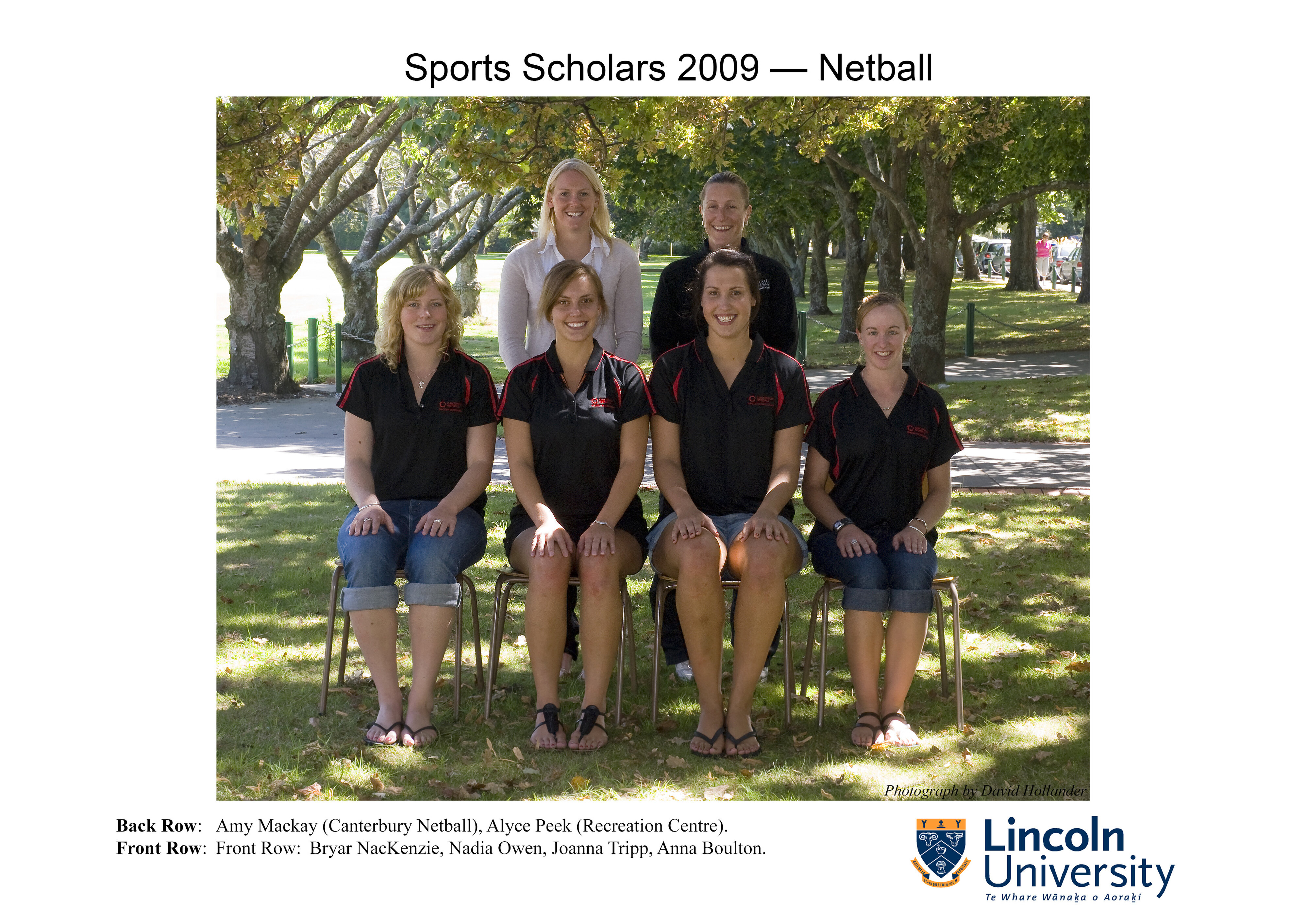 2009 Lincoln University Sports Scholars-Netball