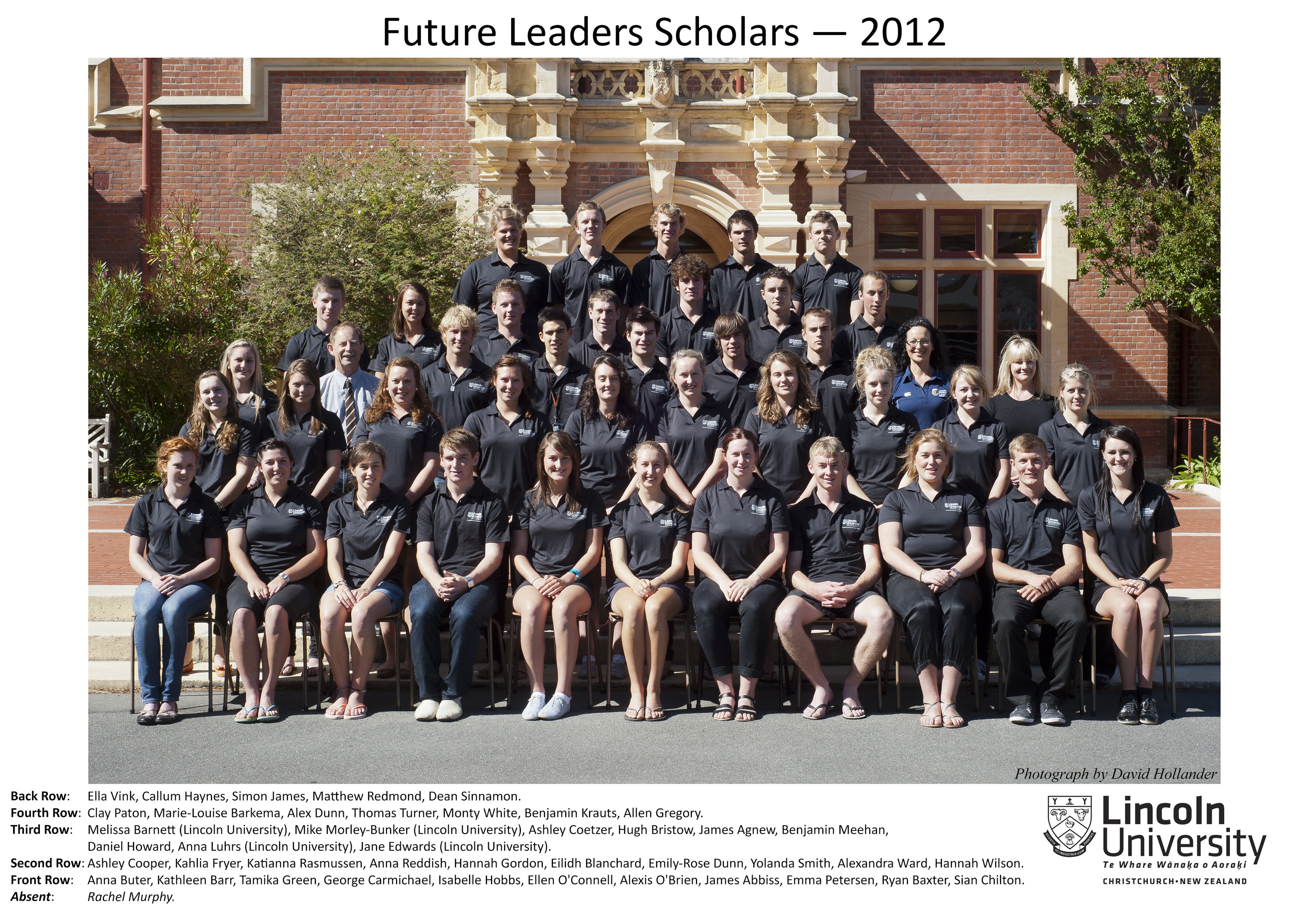 2012 Lincoln University Future Leaders Scholars group