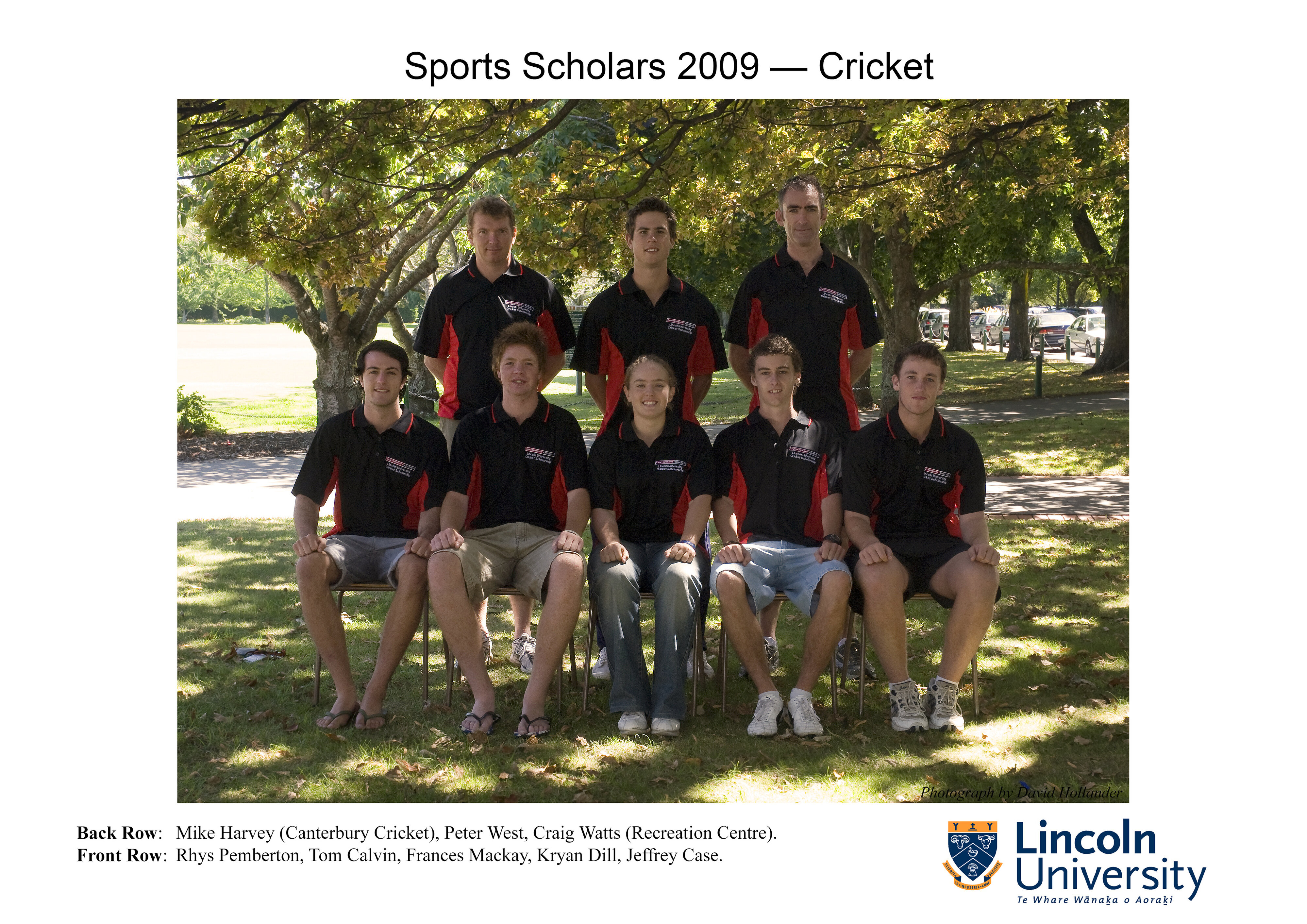 2009 Lincoln University Sports Scholars - Cricket