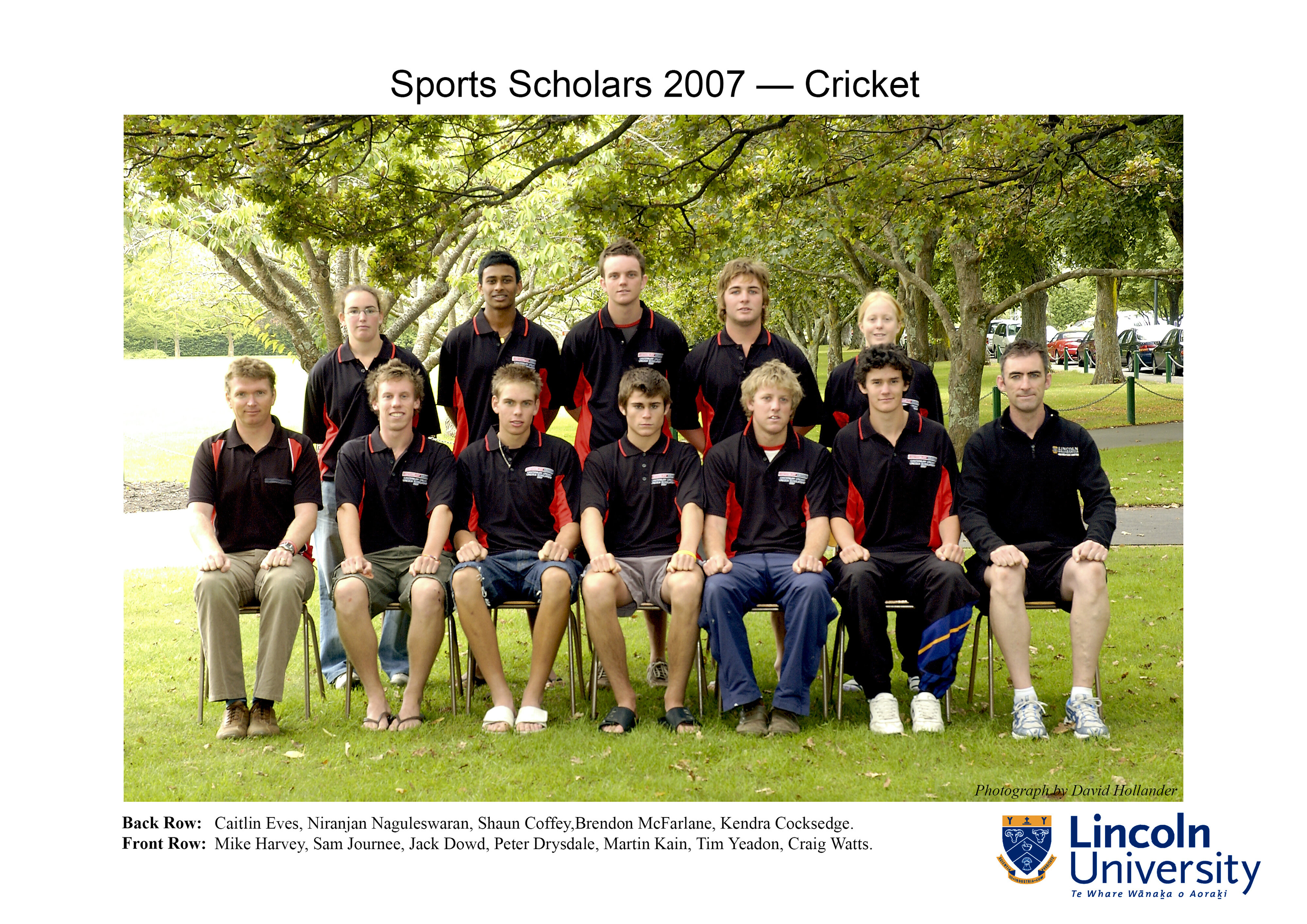 2007 Lincoln University Sports Scholars - Cricket