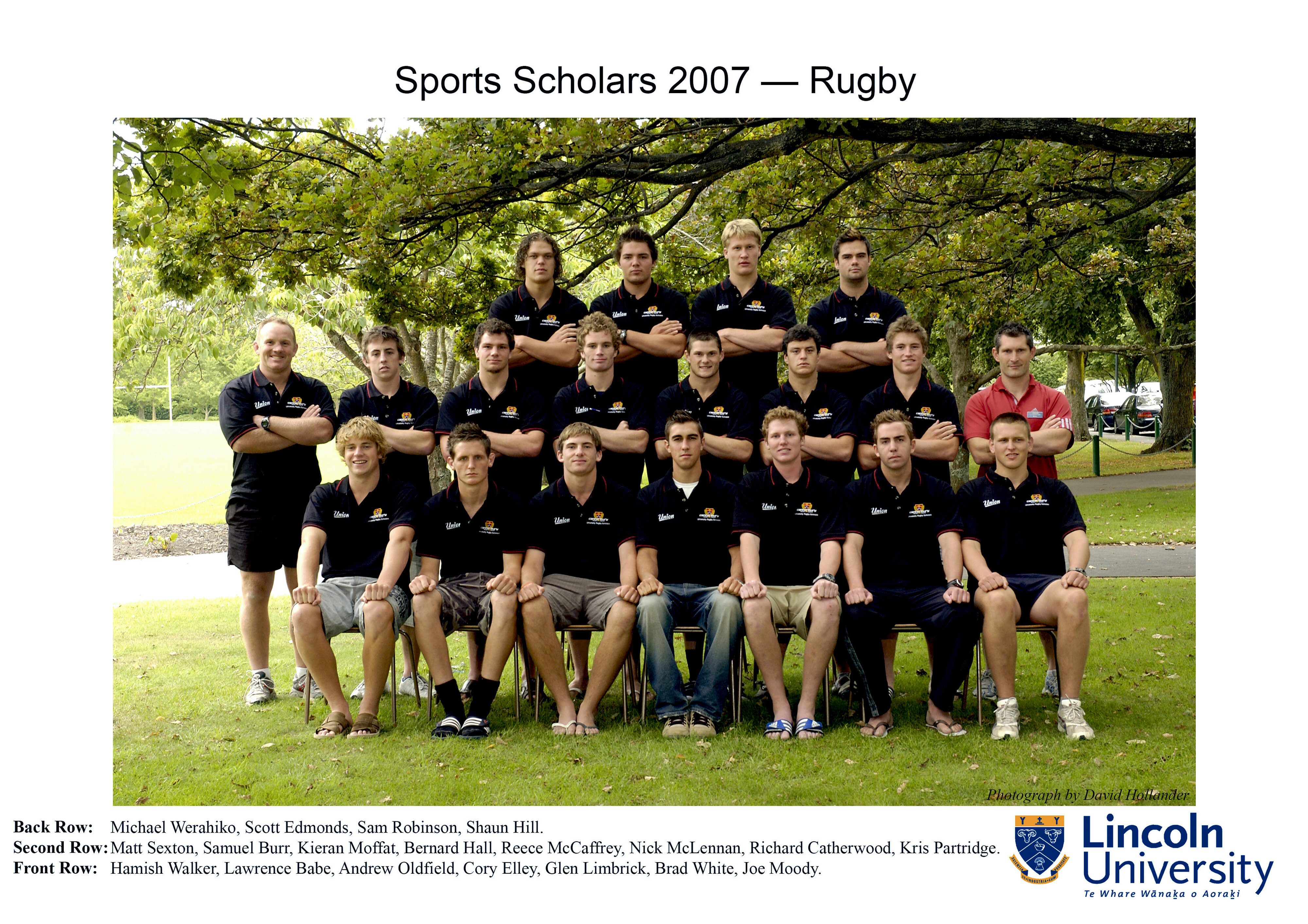 2007 Lincoln University Sports Scholars - Rugby