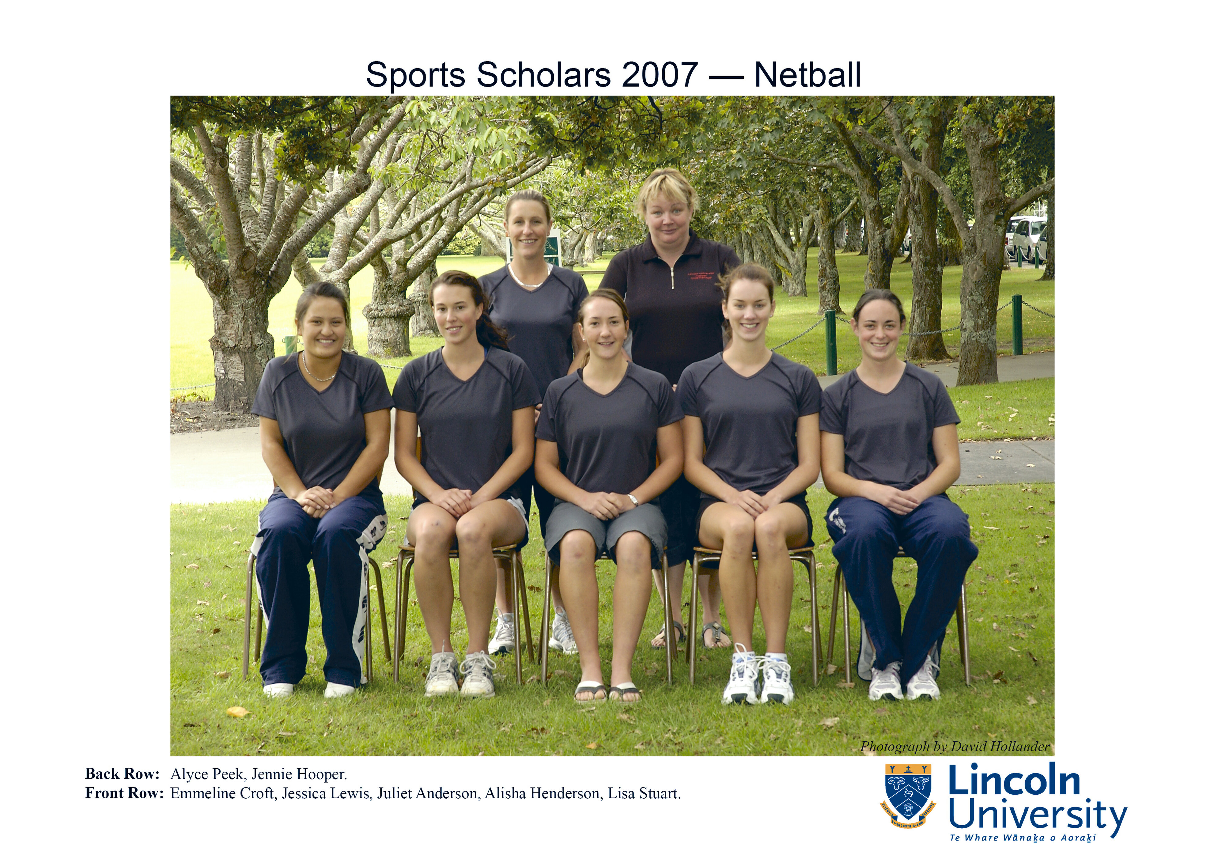 2007 Lincoln University Sports Scholars - Netball