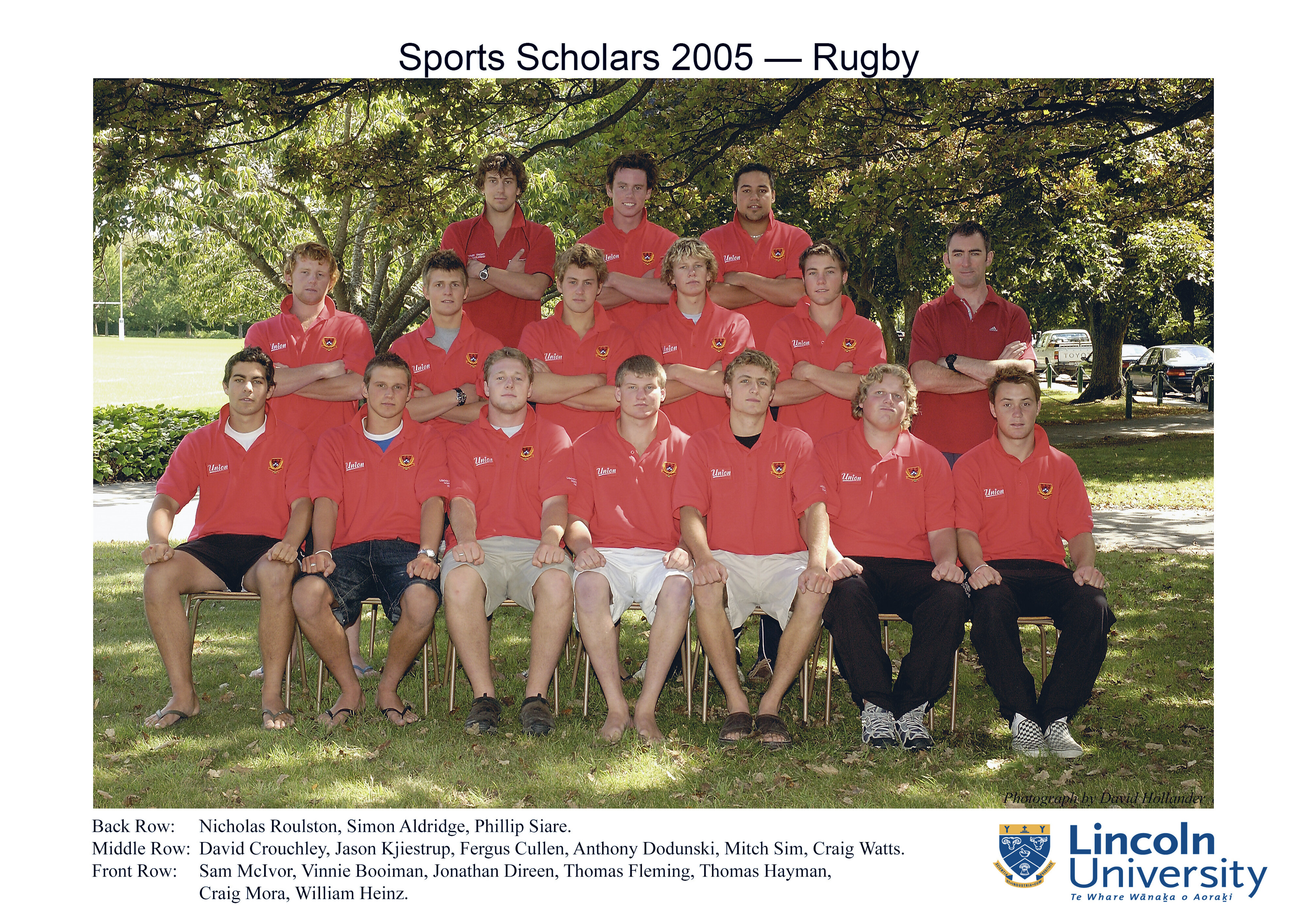 2005 Lincoln University Sports Scholars - Rugby