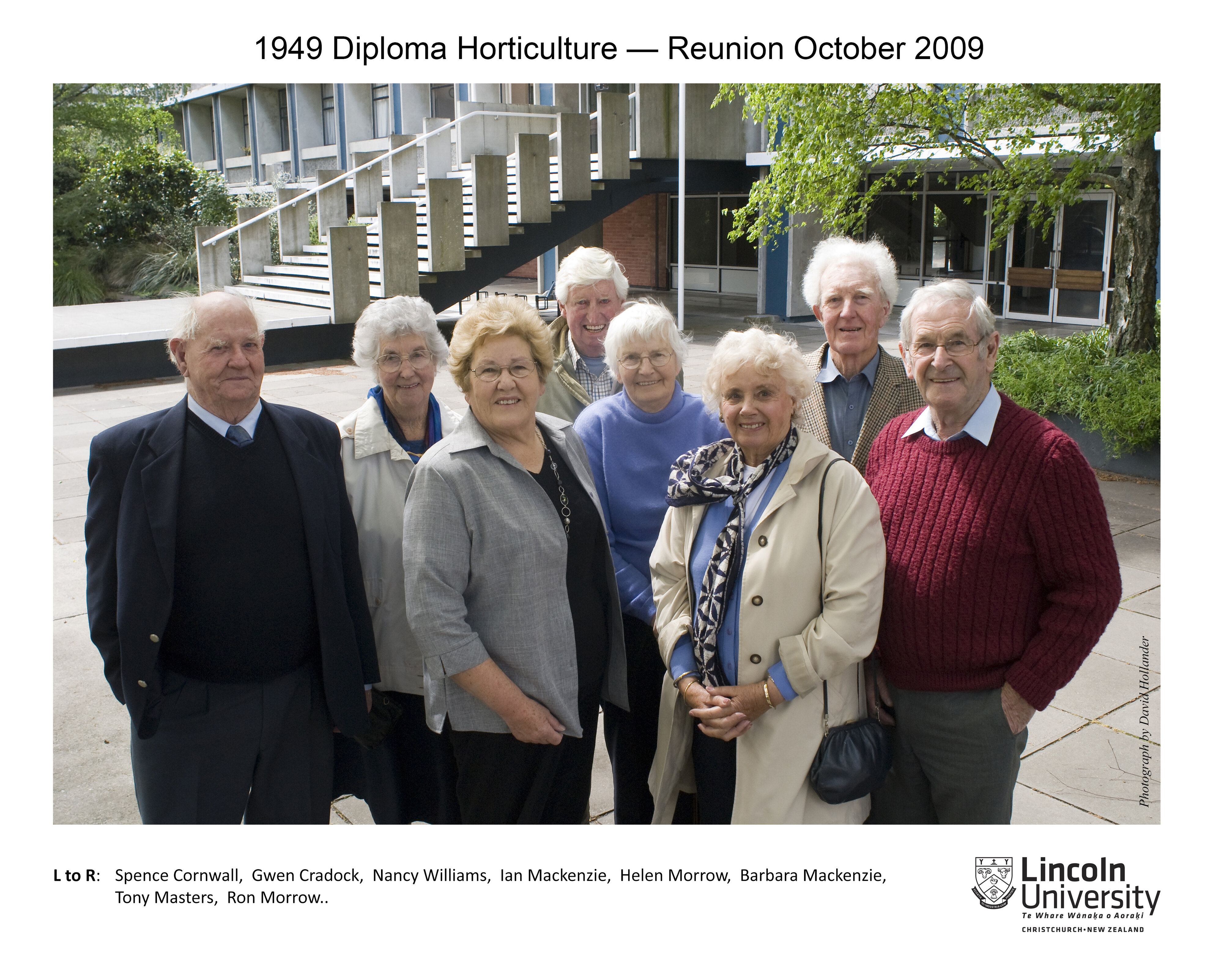 1949 DipHort Reunion Group, October 2009