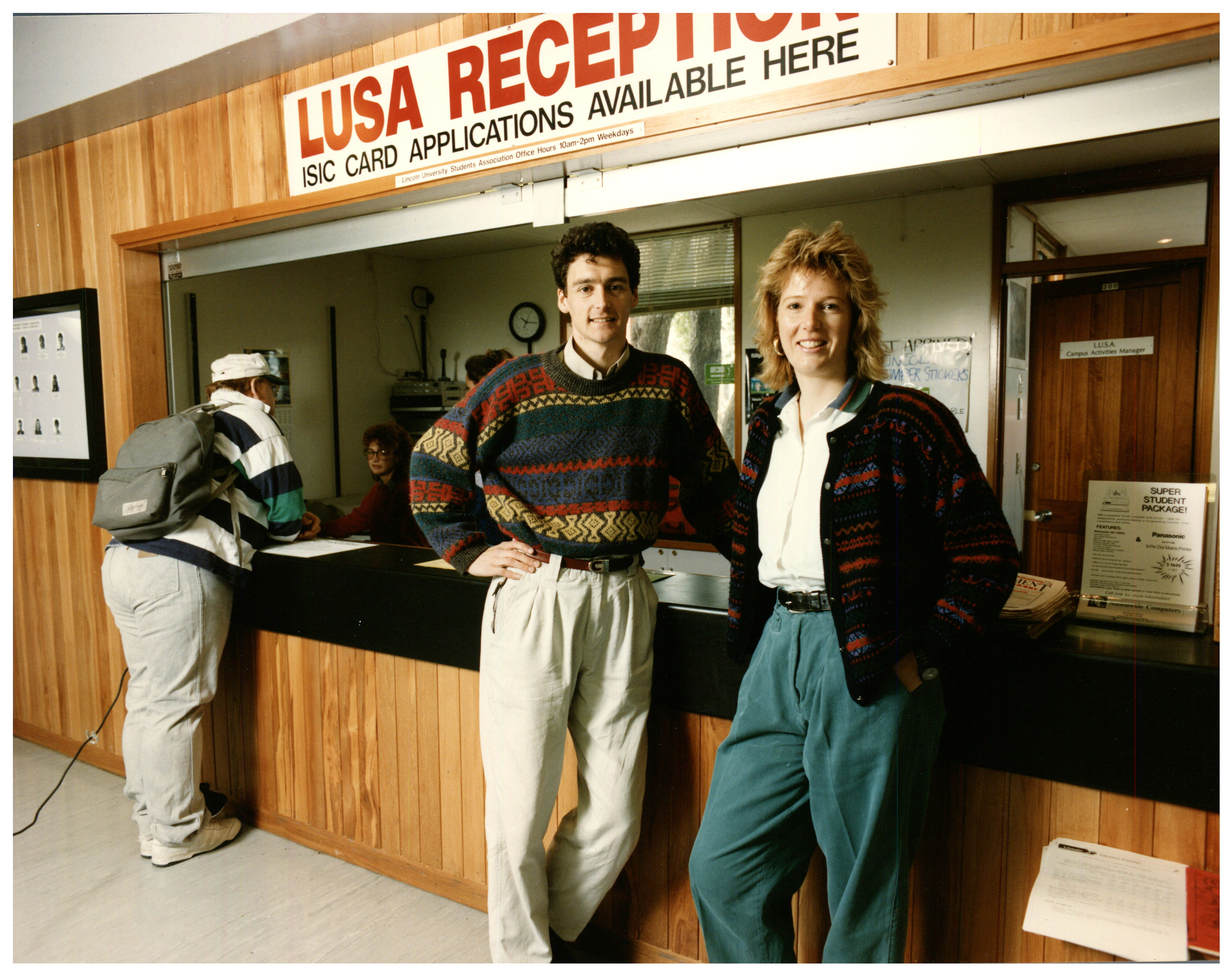 1992 LUSA President Kristine Potter with 1993 President Gary Reese