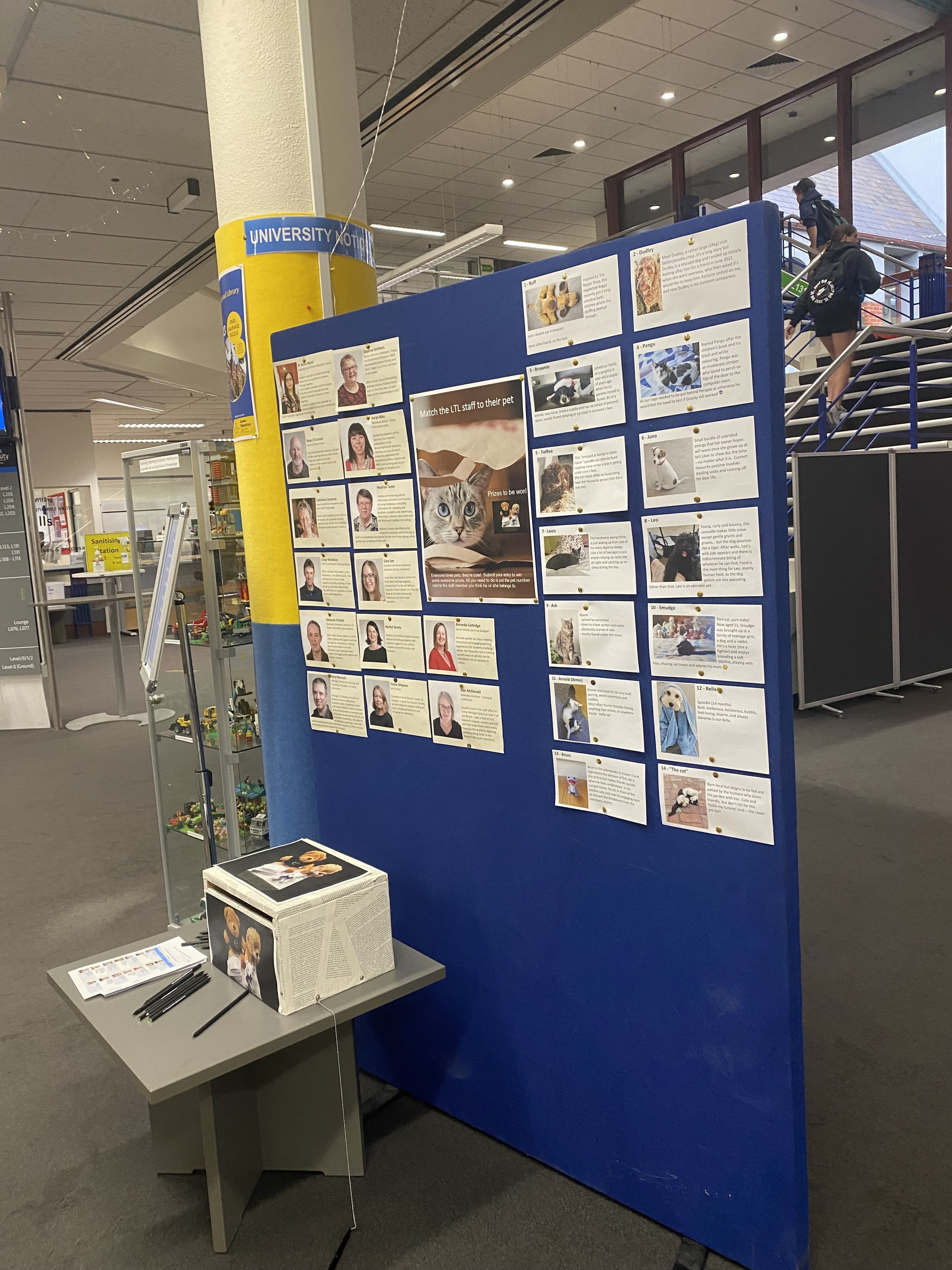 Match staff to pet competition