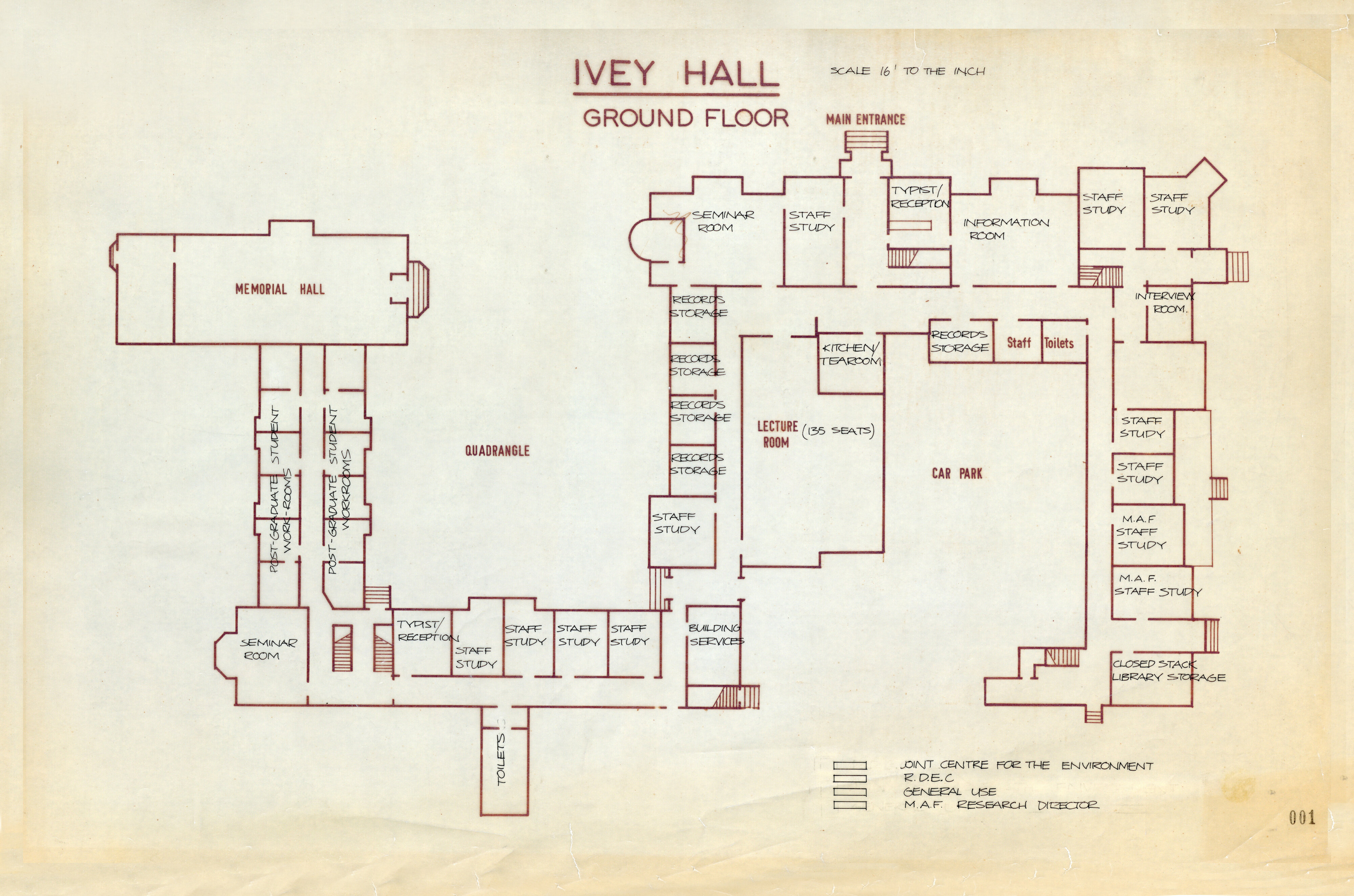 Ivey Hall ground floor plan