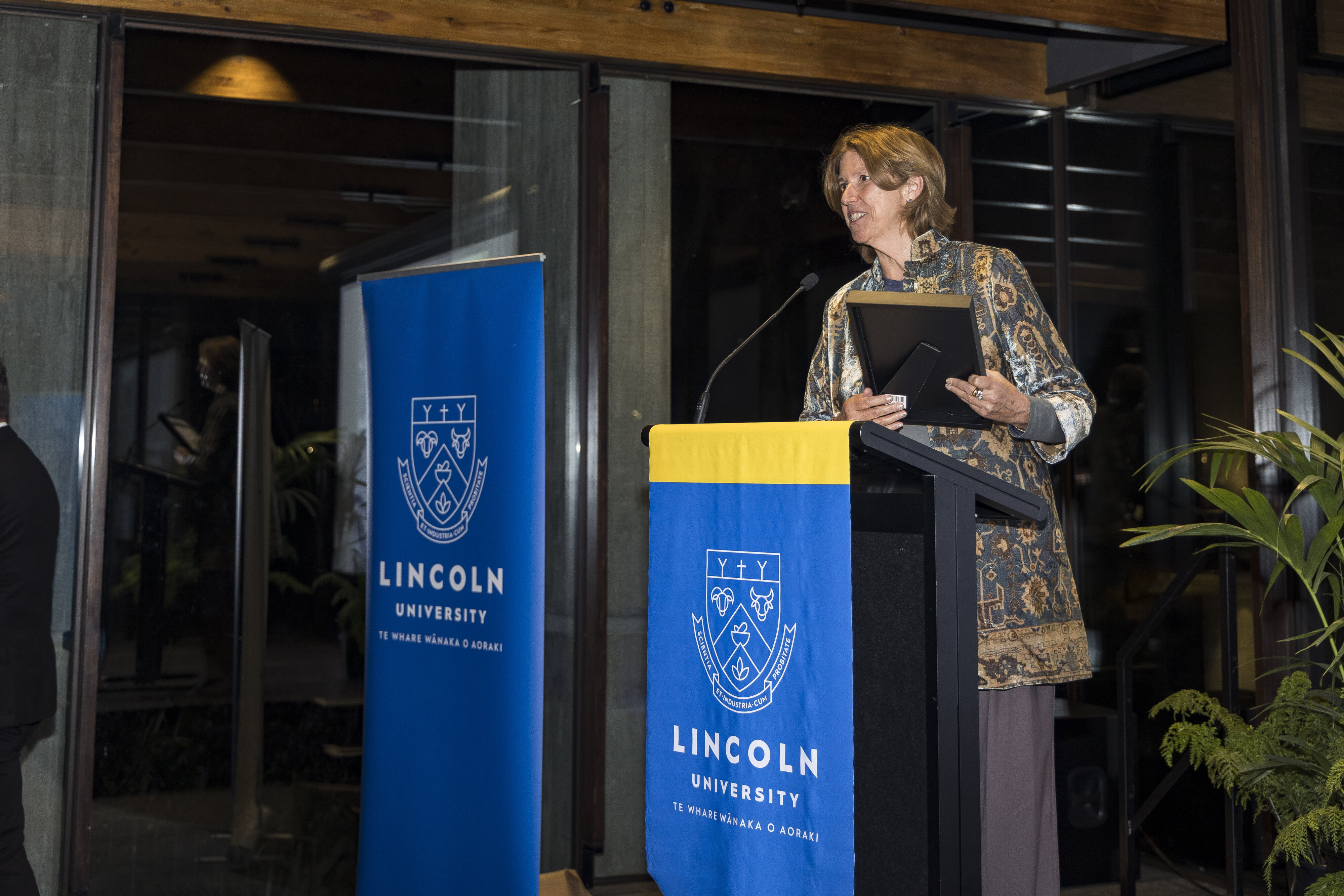 Lisa Choegyal, recipient of the Lincoln University Medal, at the Chancellor's Cocktail Function, 2024 (8)