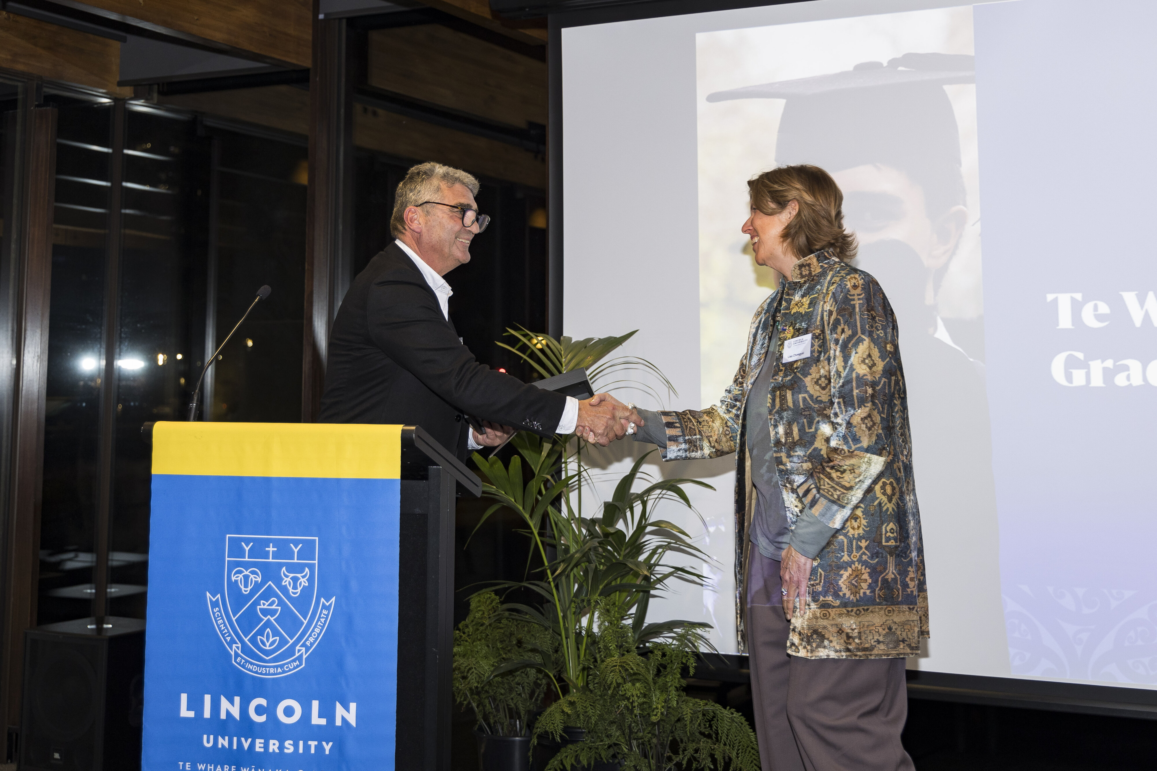 Lisa Choegyal, recipient of the Lincoln University Medal, at the Chancellor's Cocktail Function, 2024 (7)