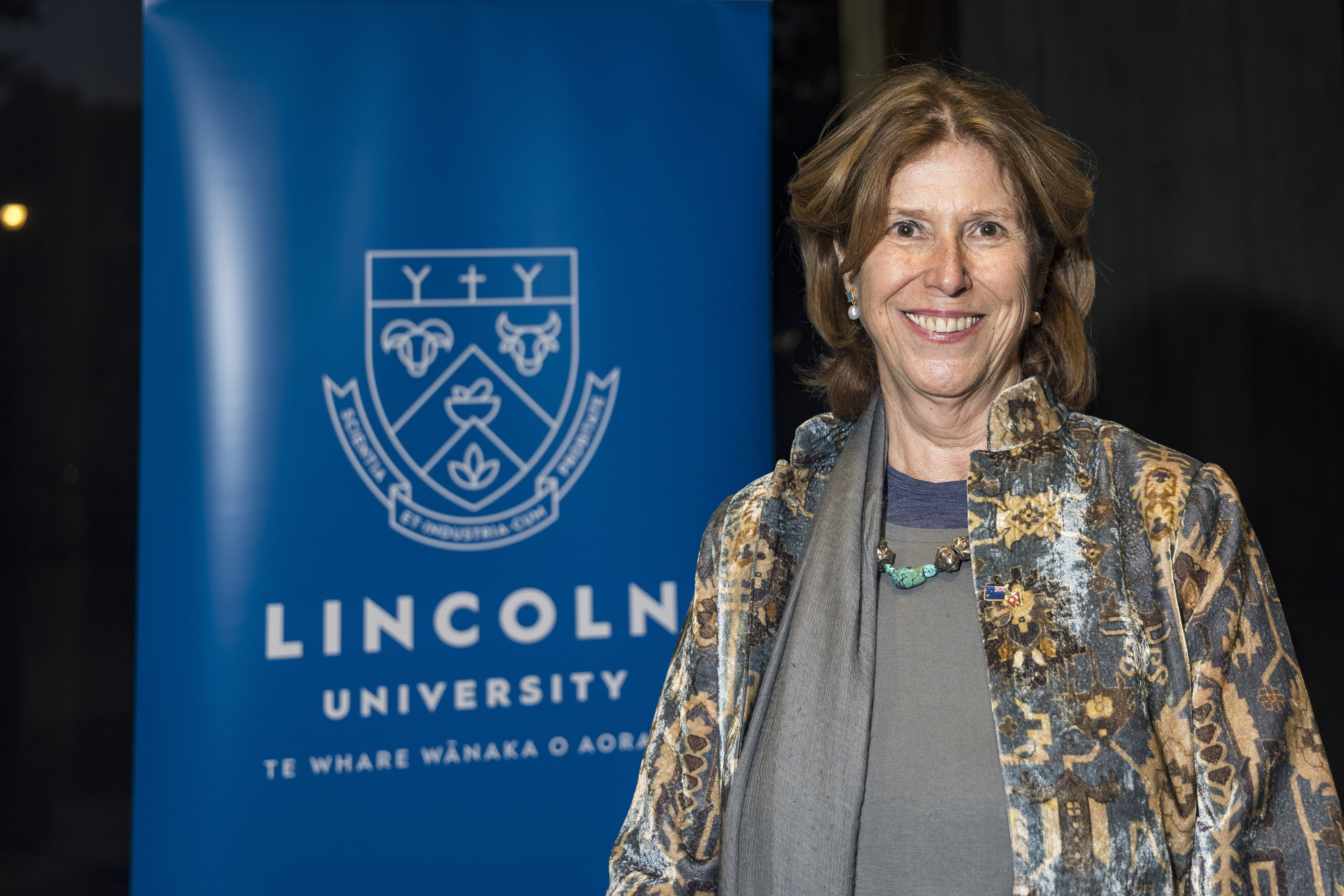 Lisa Choegyal, recipient of the Lincoln University Medal, at the Chancellor's Cocktail Function, 2024 (3)