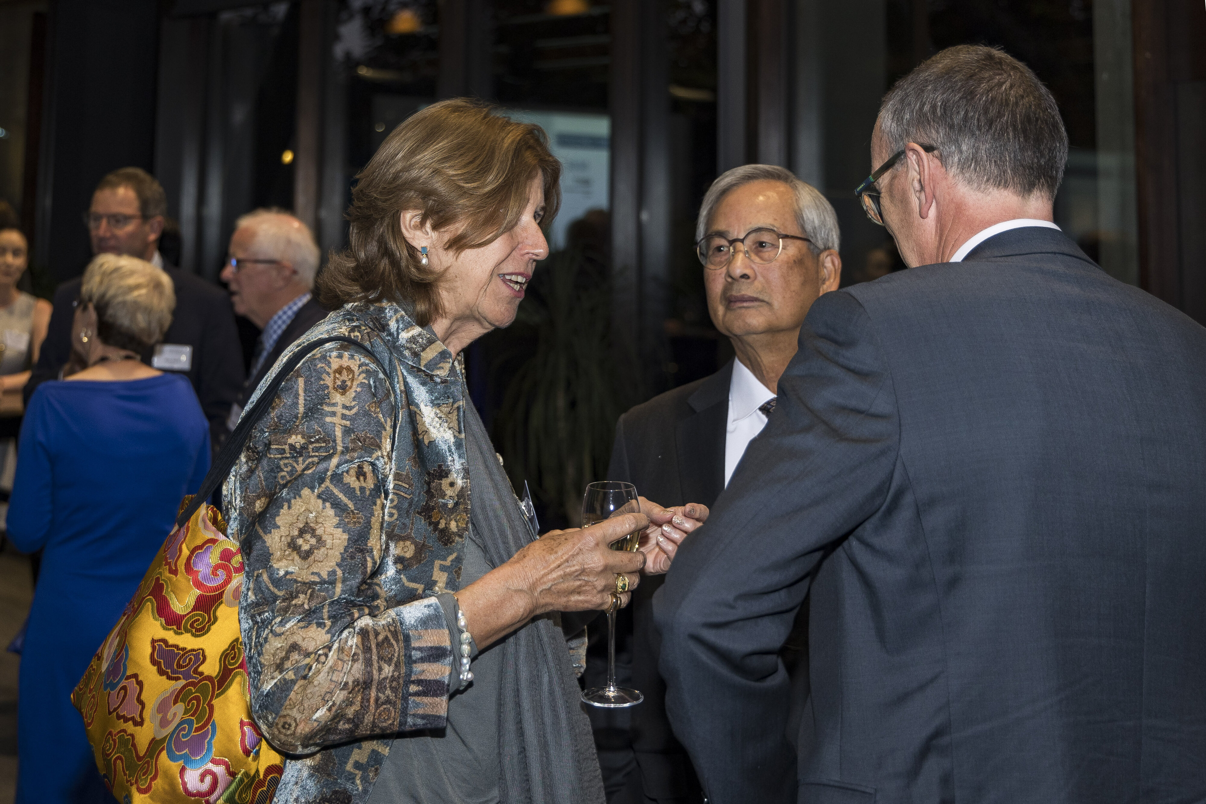 Lisa Choegyal, recipient of the Lincoln University Medal, at the Chancellor's Cocktail Function, 2024 (2)