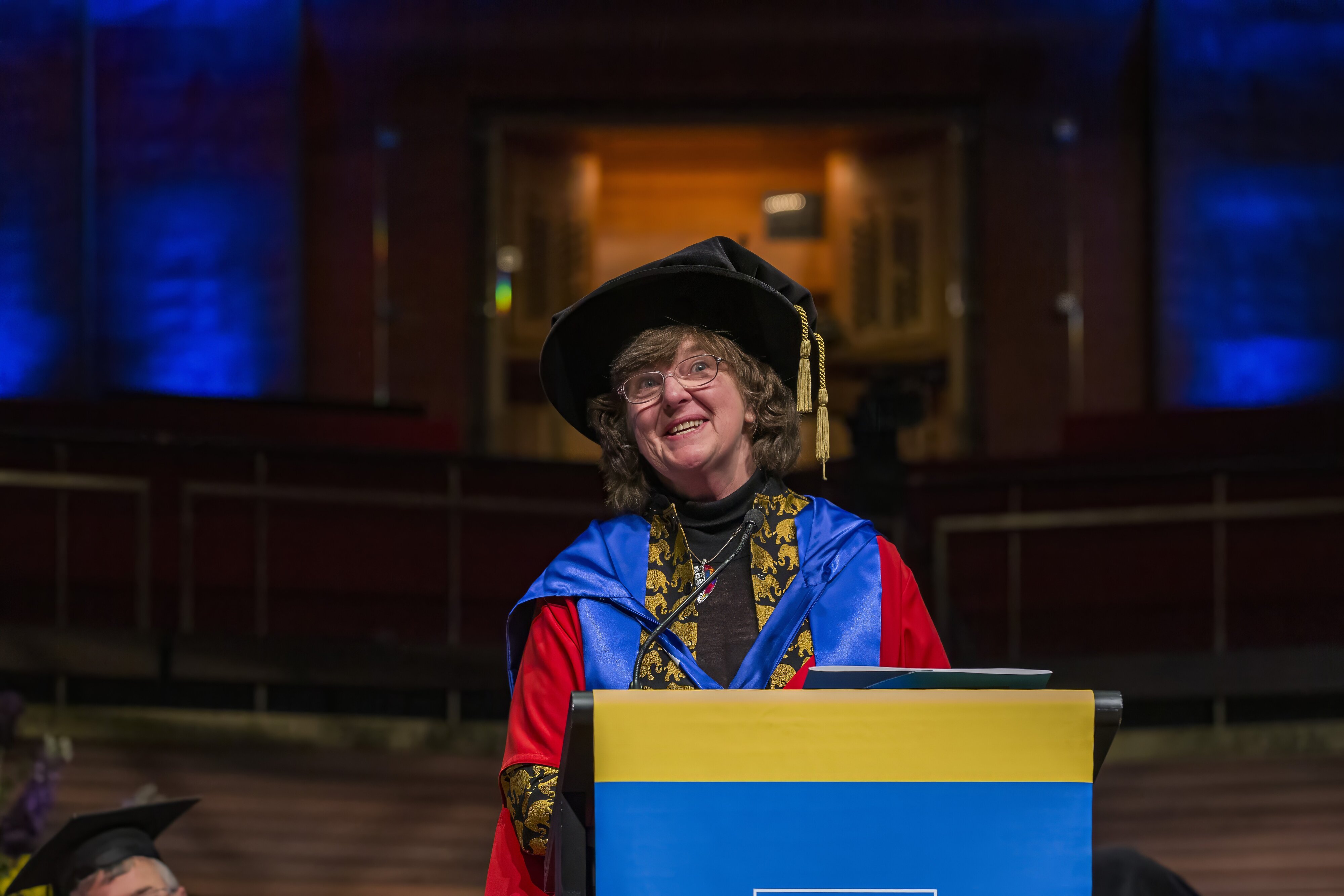 At the graduation ceremony, Deborah Kennedy Gilberston 08