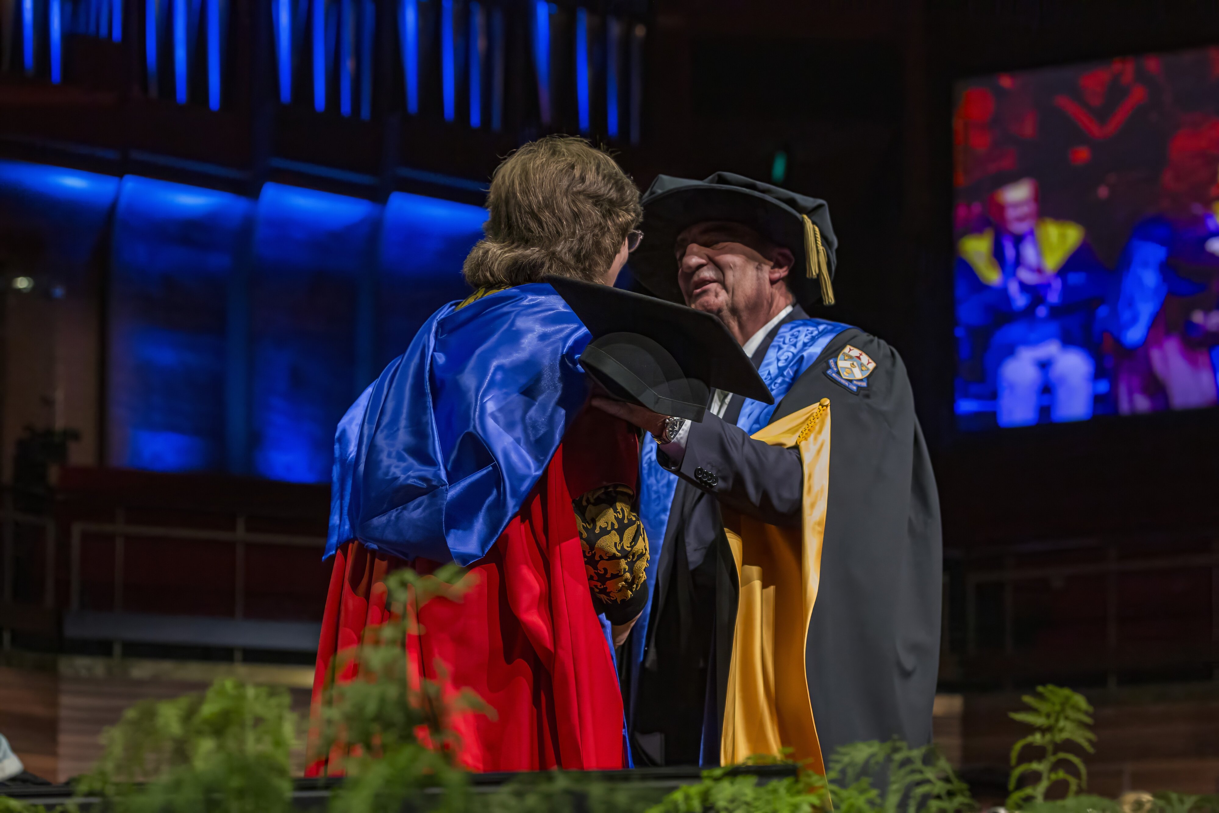 At the graduation ceremony, Deborah Kennedy Gilberston 01