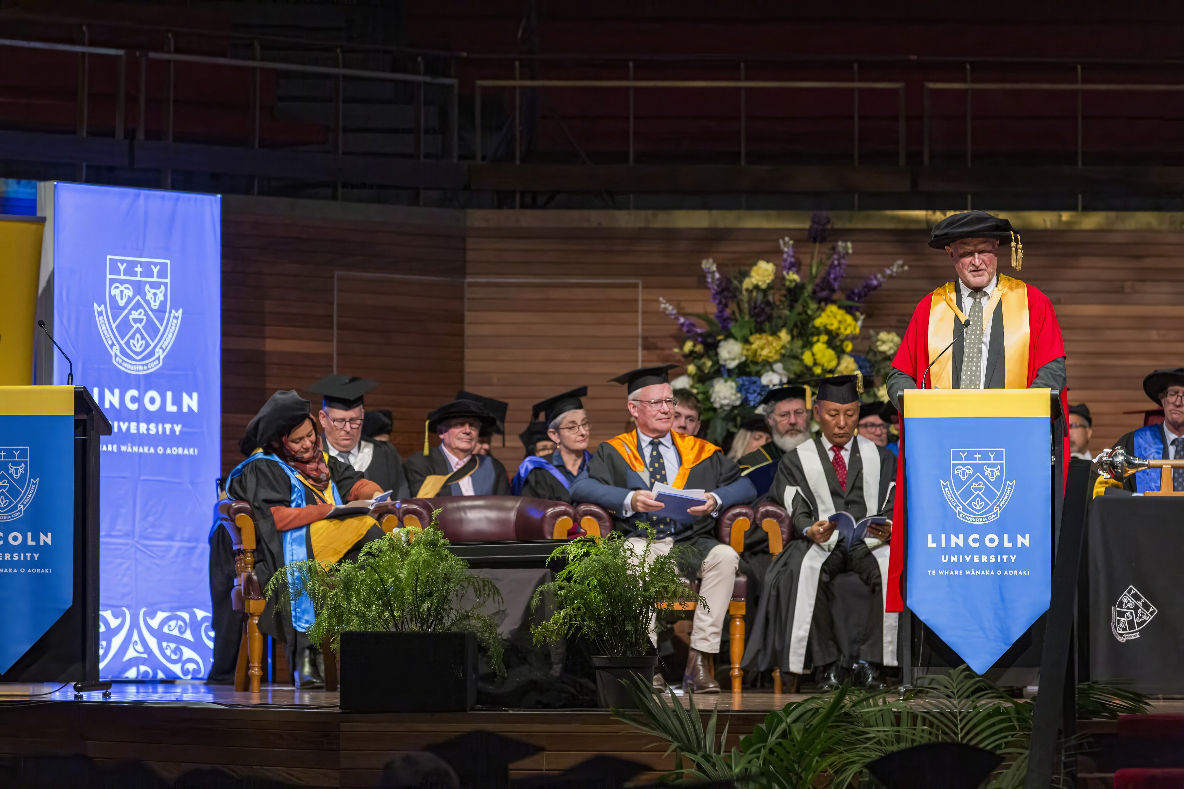 At the graduation ceremony, Stephen Mark Smith: 2024 Lincoln University graduation 15