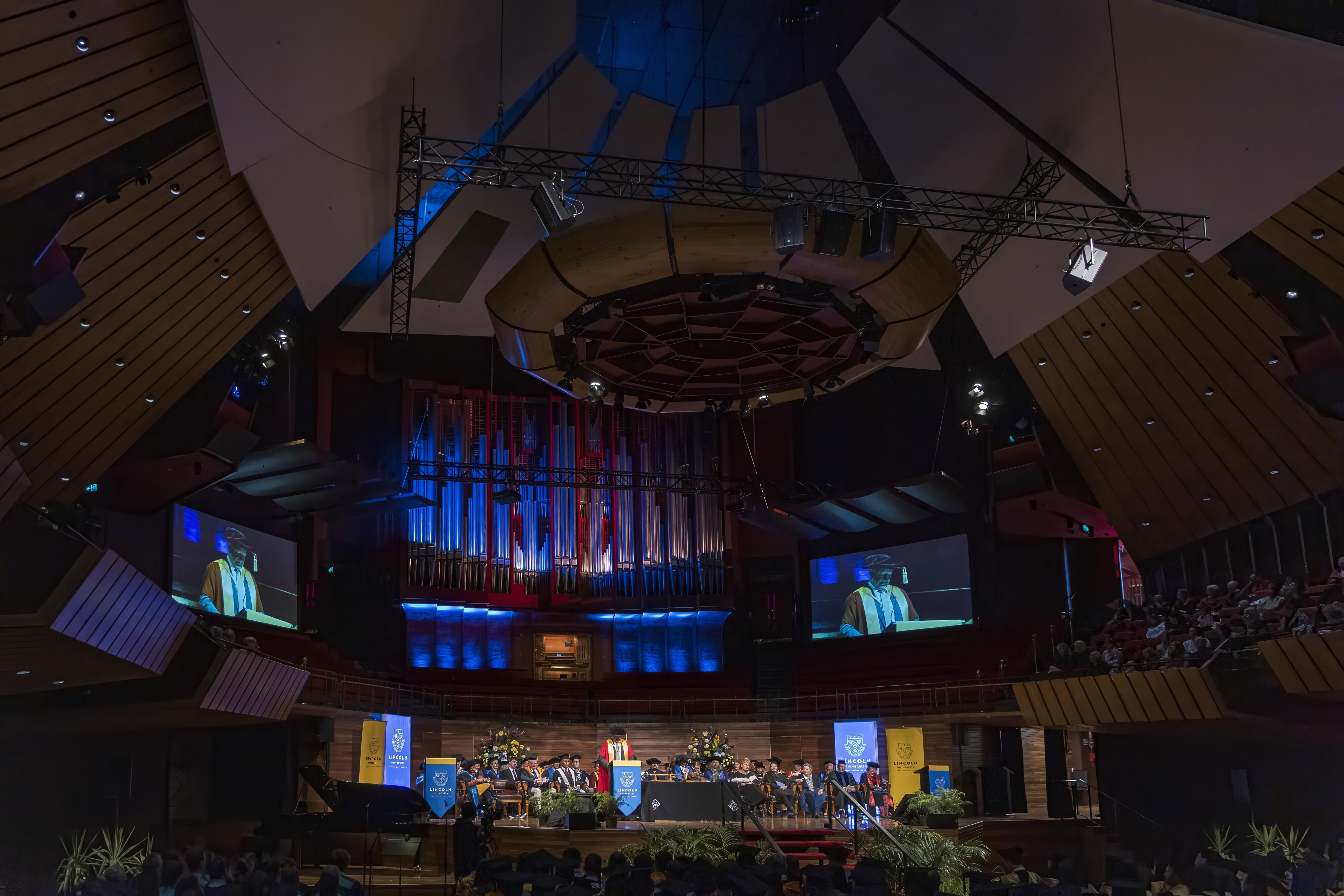 At the graduation ceremony, Stephen Mark Smith: 2024 Lincoln University graduation 14