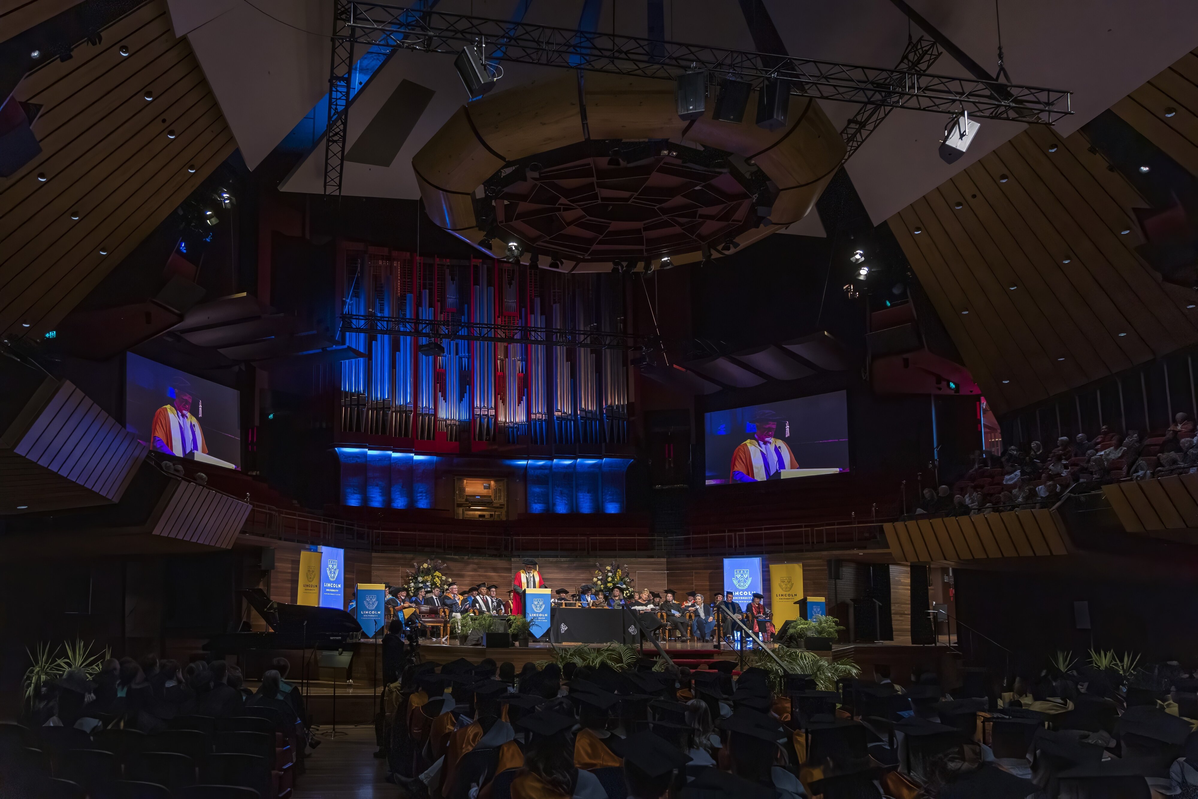 At the graduation ceremony, Stephen Mark Smith: 2024 Lincoln University graduation 13