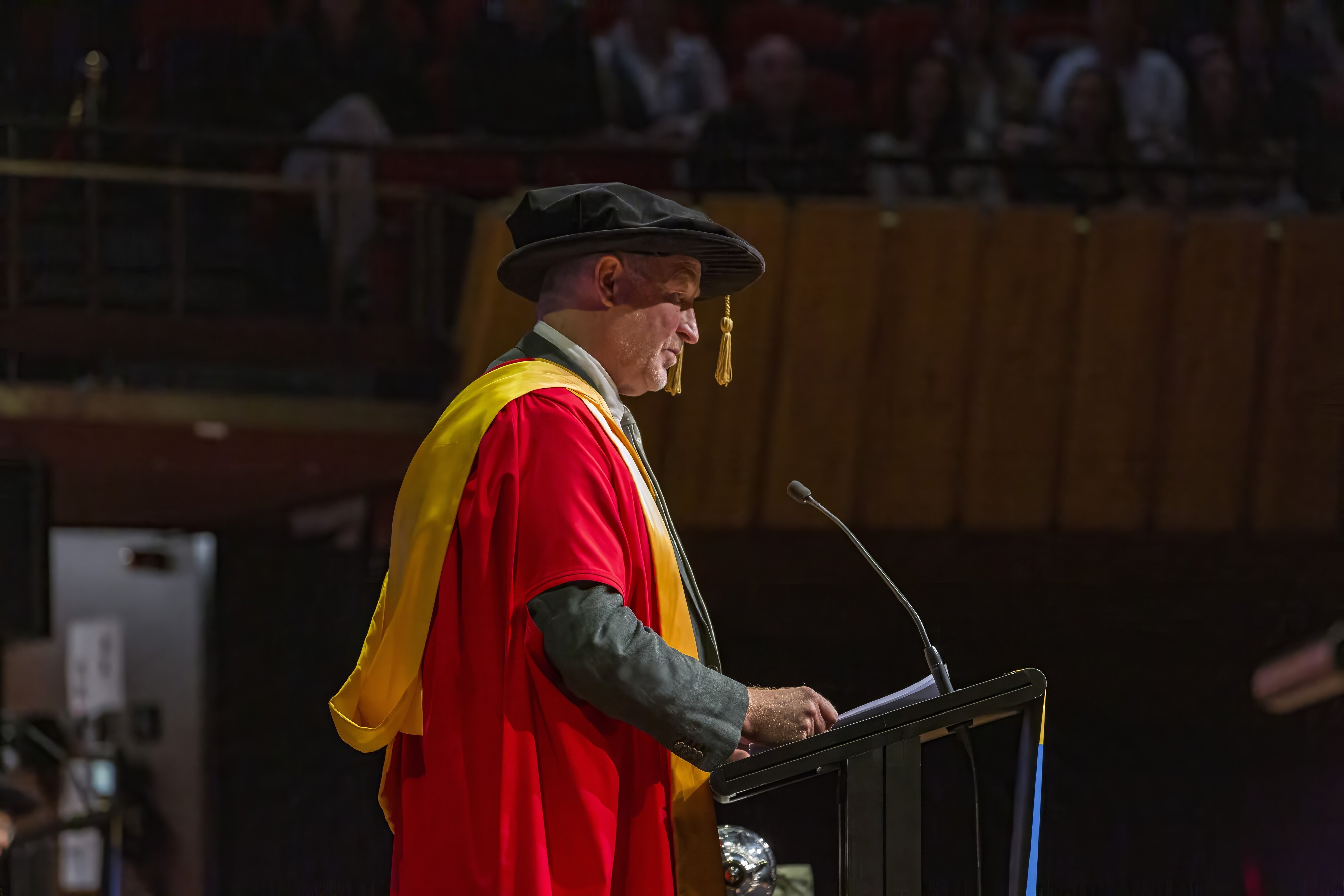 At the graduation ceremony, Stephen Mark Smith: 2024 Lincoln University graduation 12