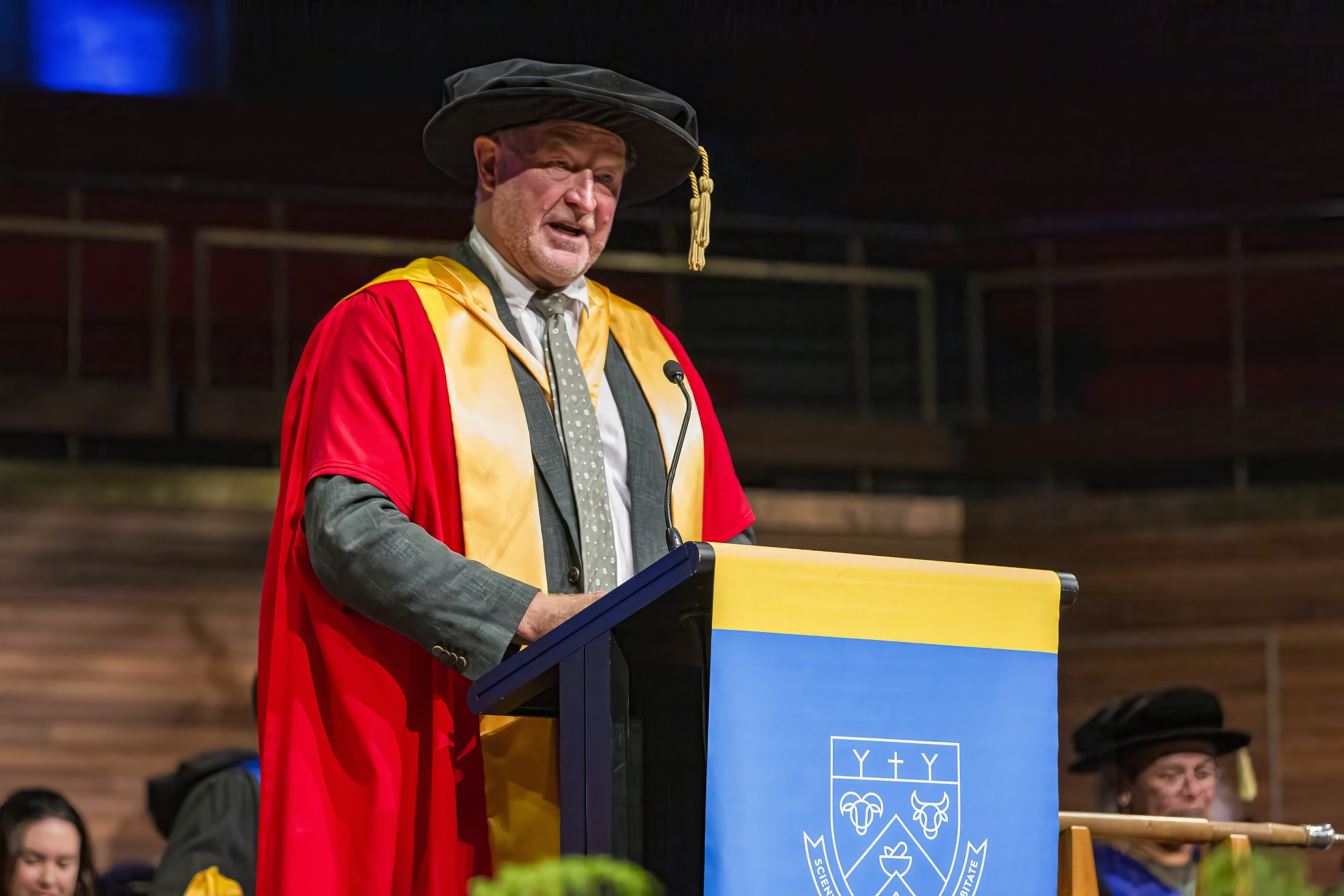 At the graduation ceremony, Stephen Mark Smith: 2024 Lincoln University graduation 10