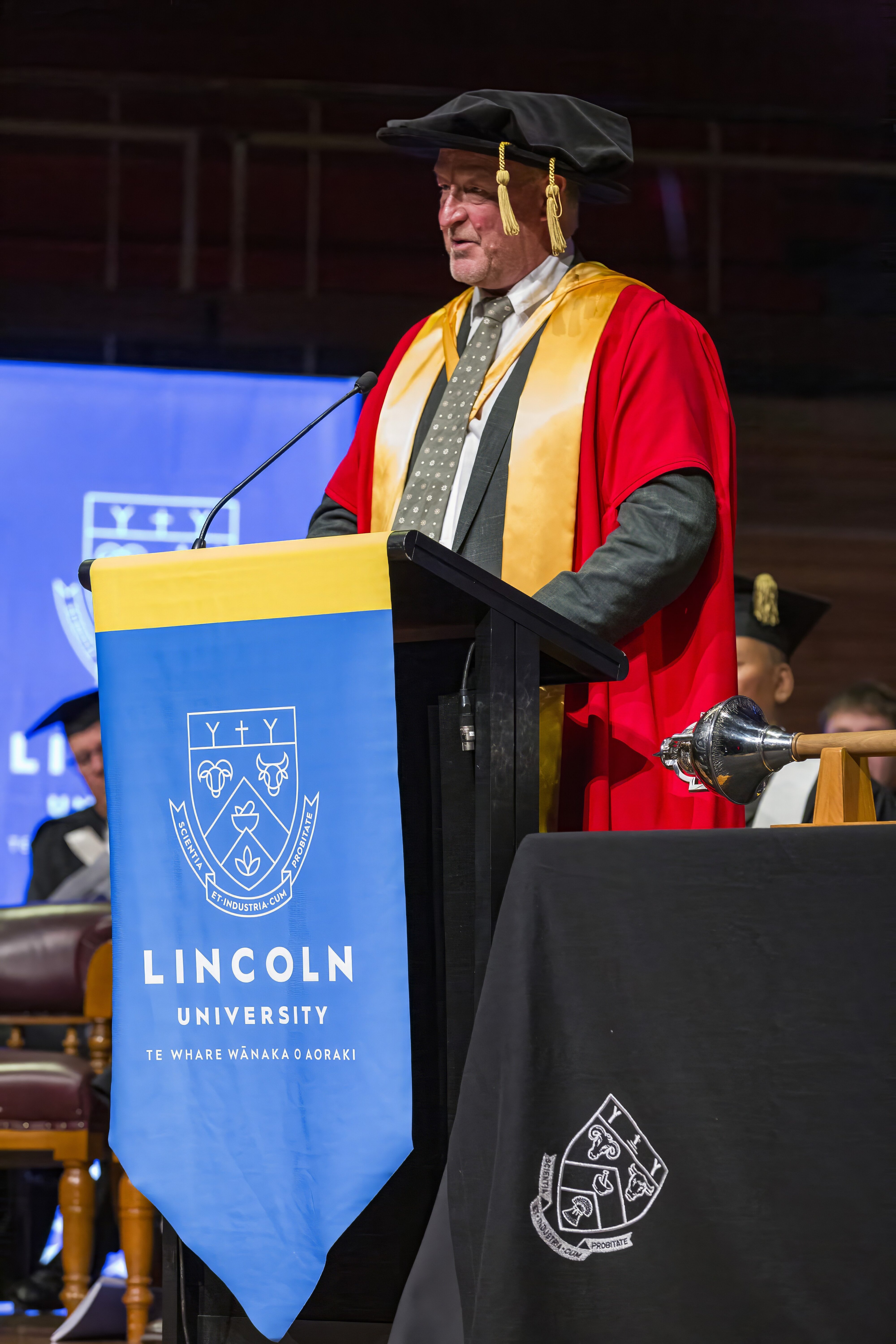 At the graduation ceremony, Stephen Mark Smith: 2024 Lincoln University graduation 07