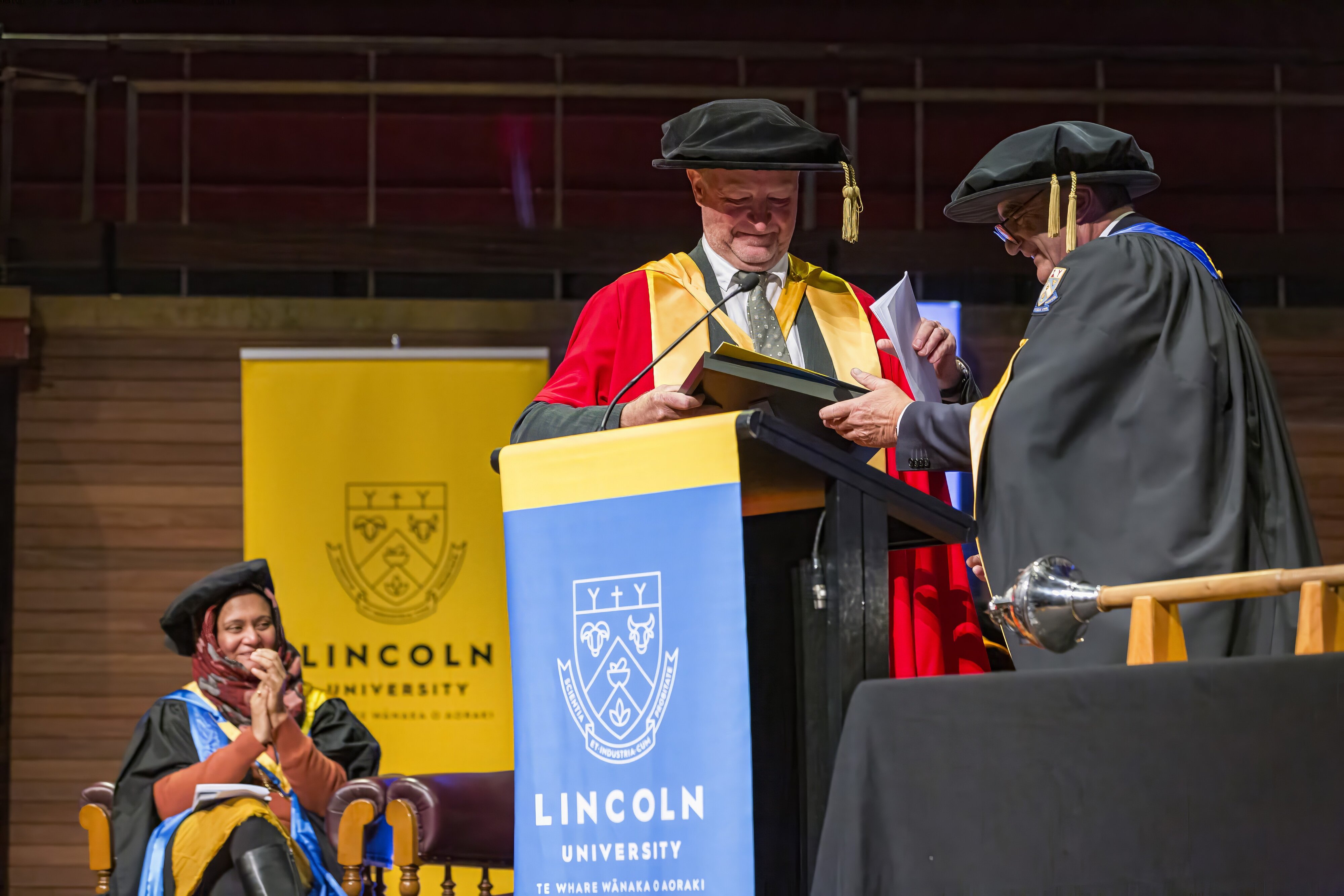At the graduation ceremony, Stephen Mark Smith: 2024 Lincoln University graduation 05
