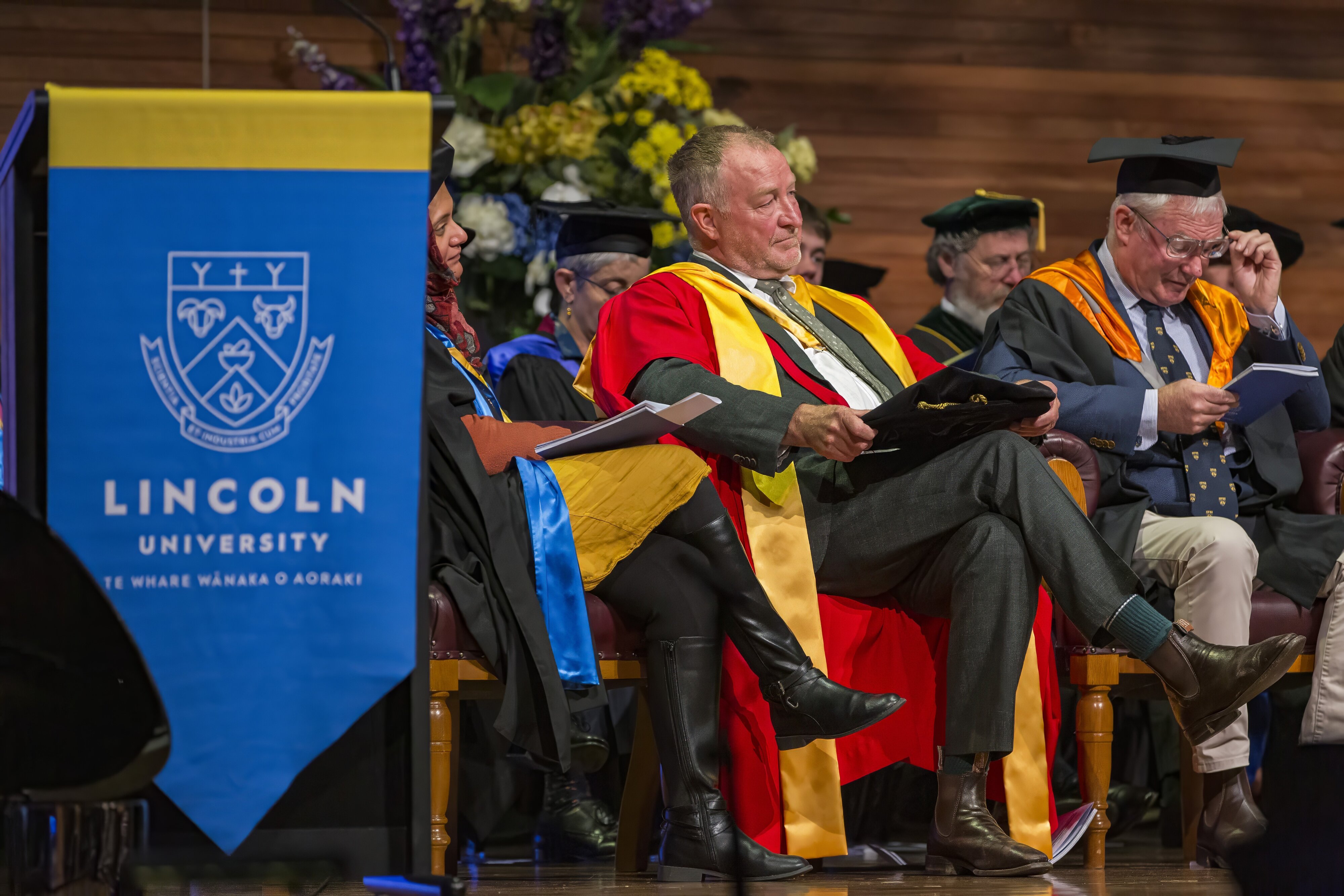 At the graduation ceremony, Stephen Mark Smith: 2024 Lincoln University graduation 01