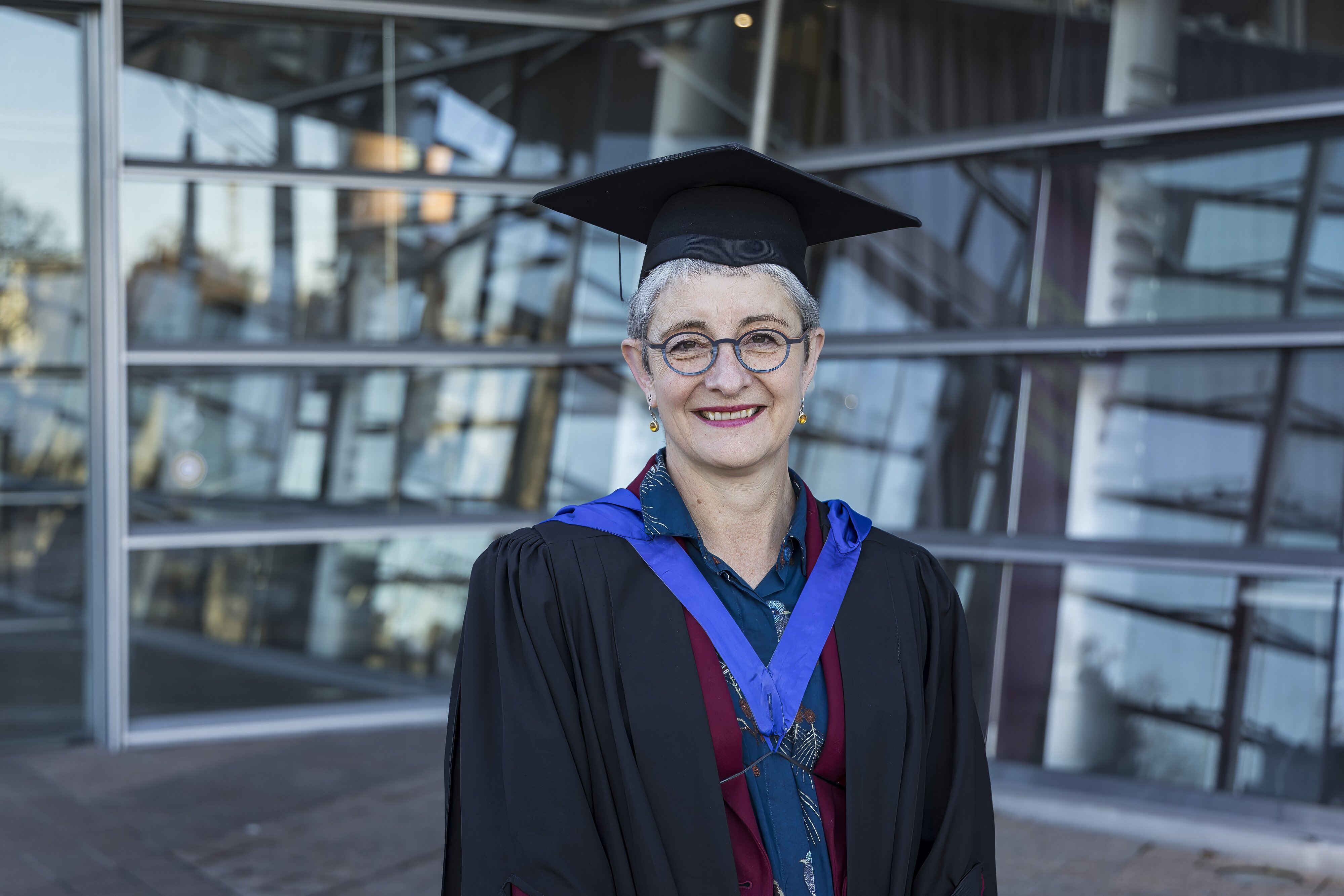 Penny Nelson, winner of the Bledisloe Medal, outside the Christchurch Art Gallery, 2024 (02)
