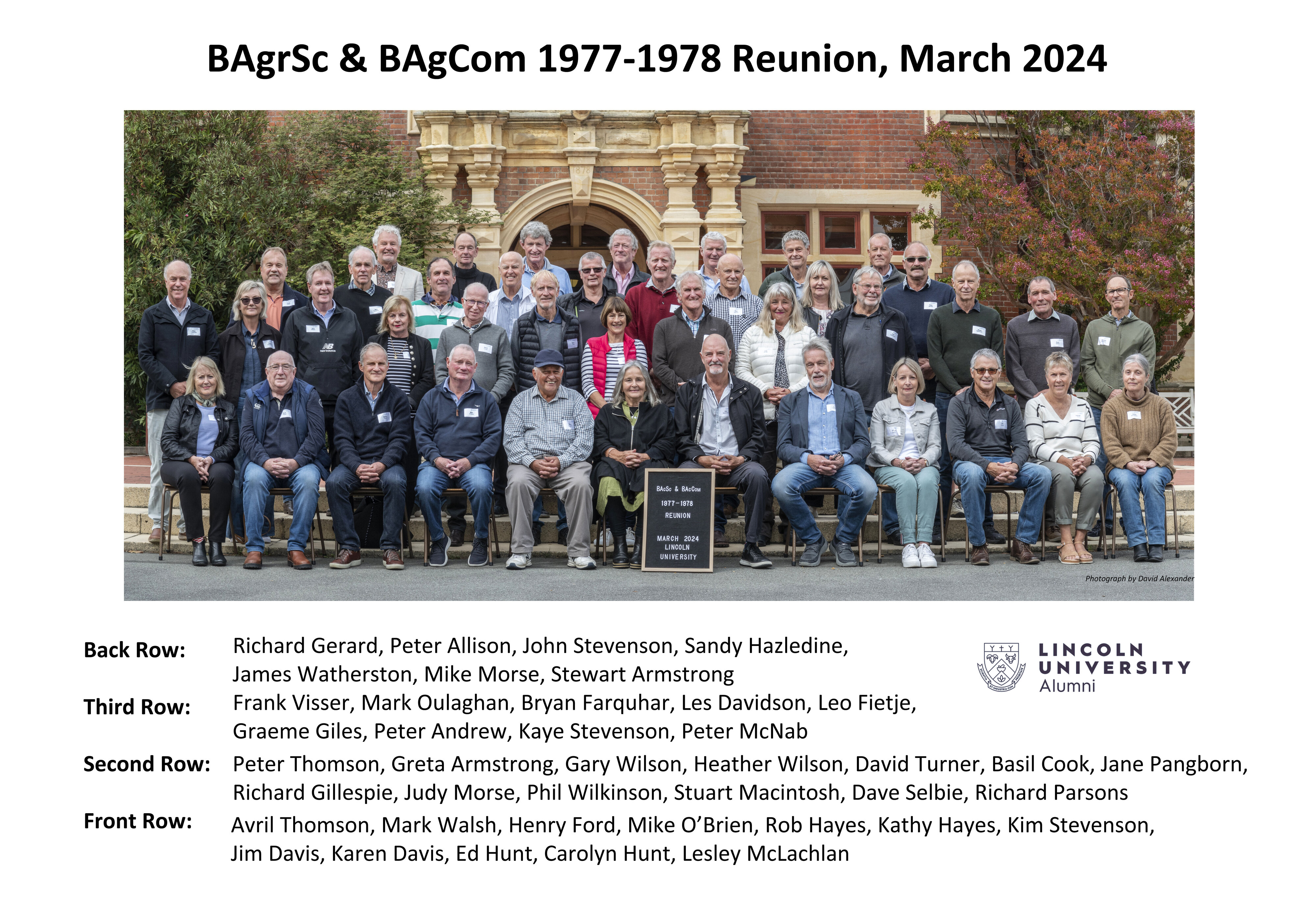 1977 &amp; 1978 Degree Reunion Group 