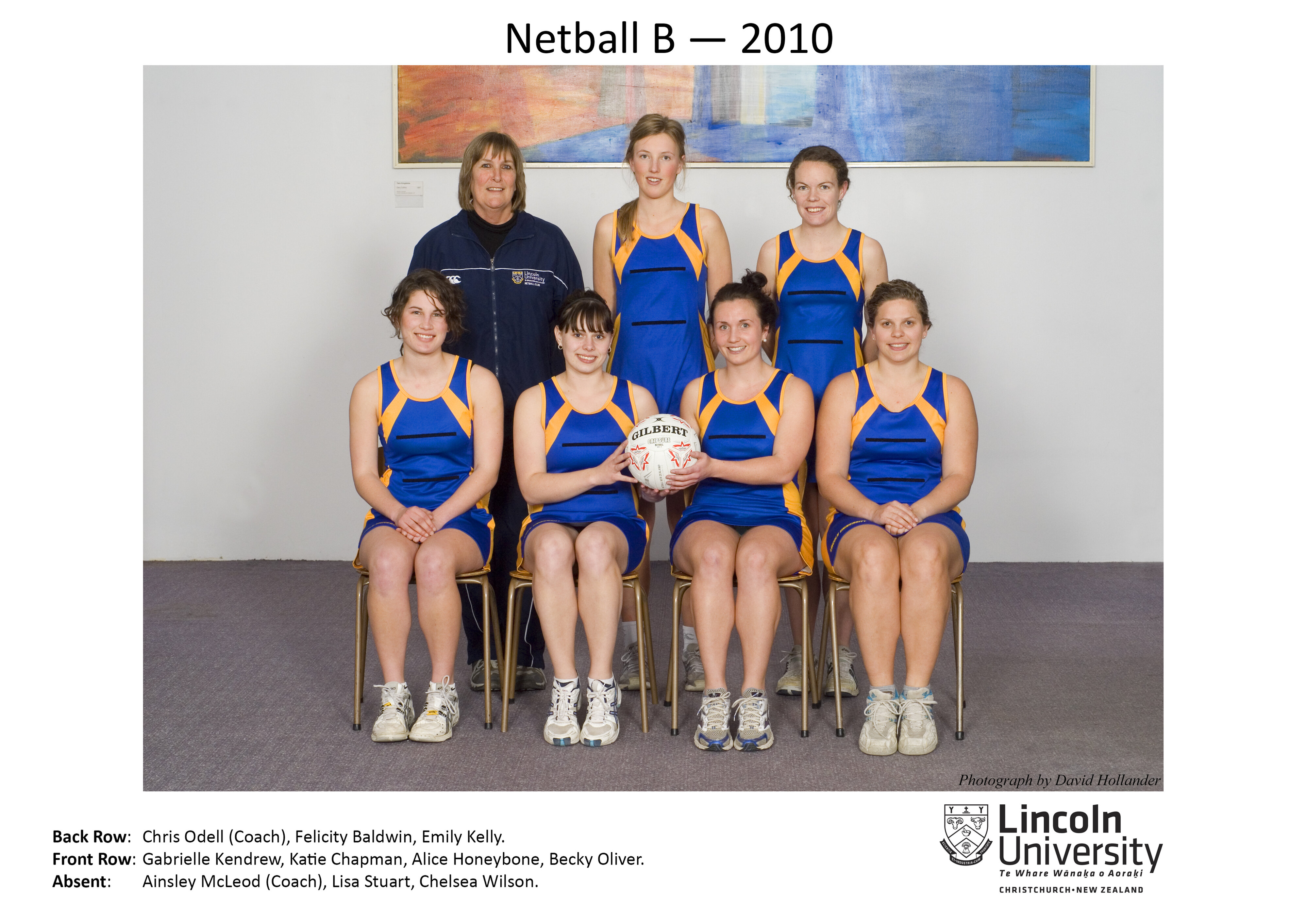 2010 Netball Team B