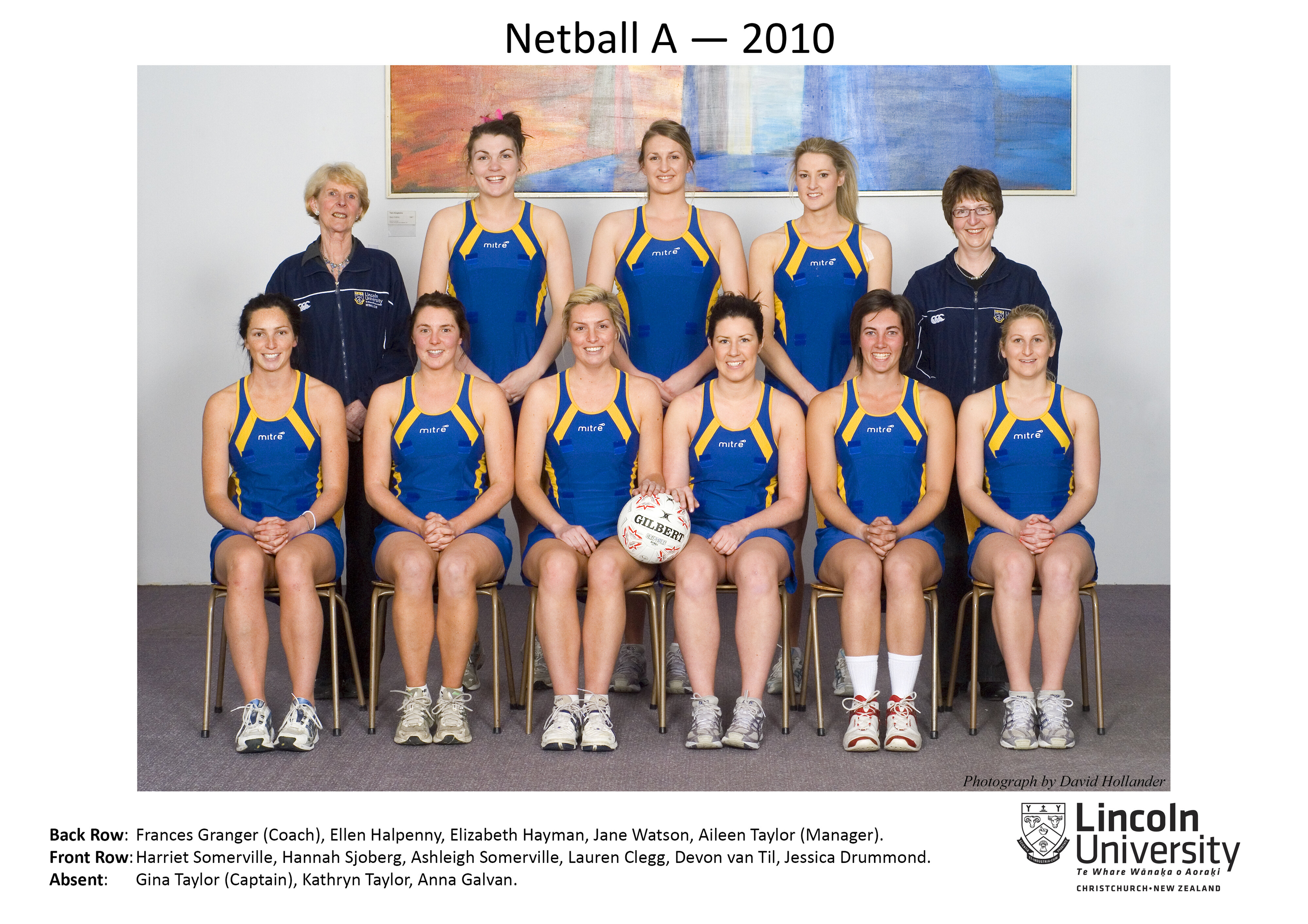 2010 Netball Team A