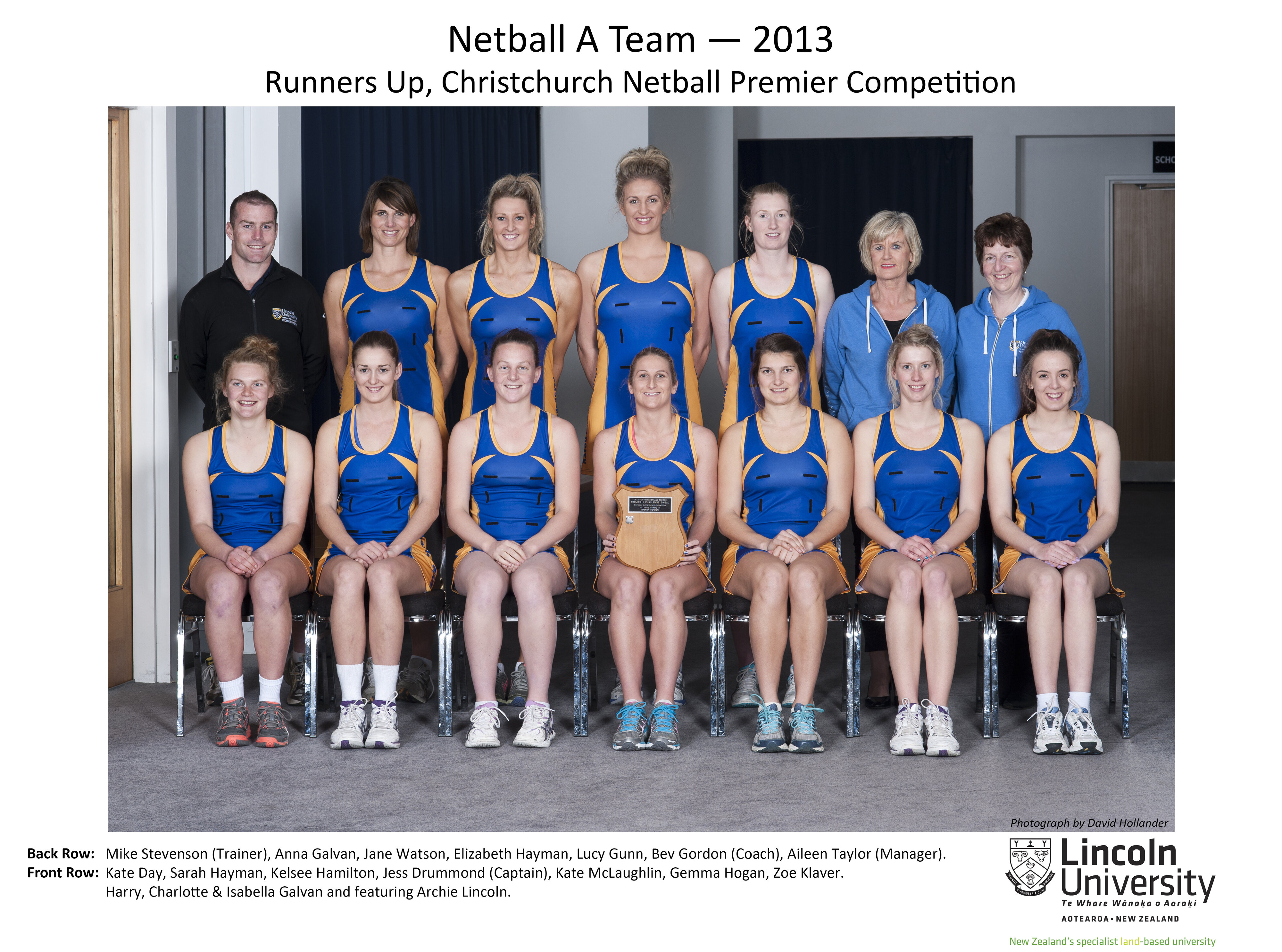 2013 Netball A Team