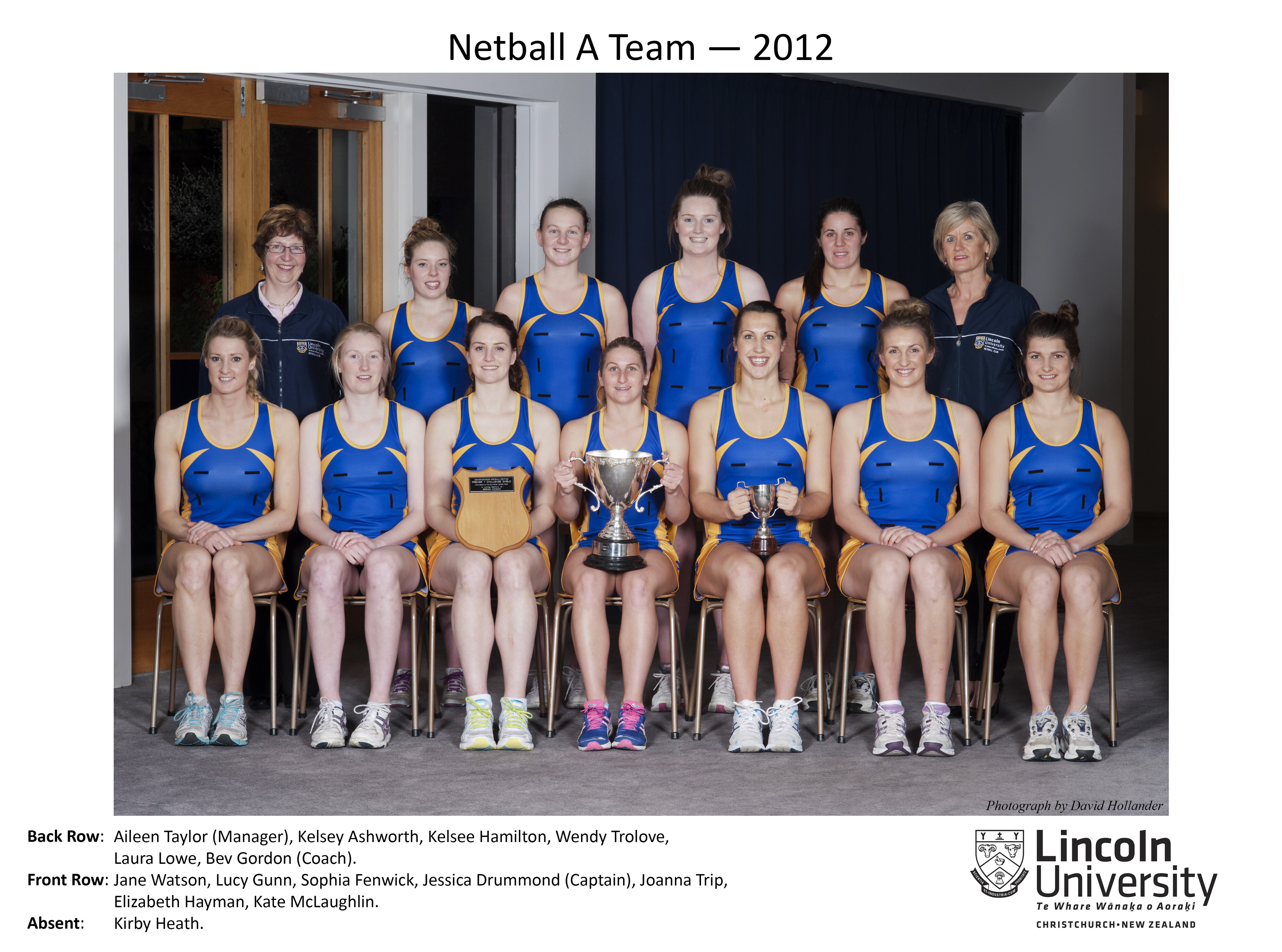 2012 Netball A Team