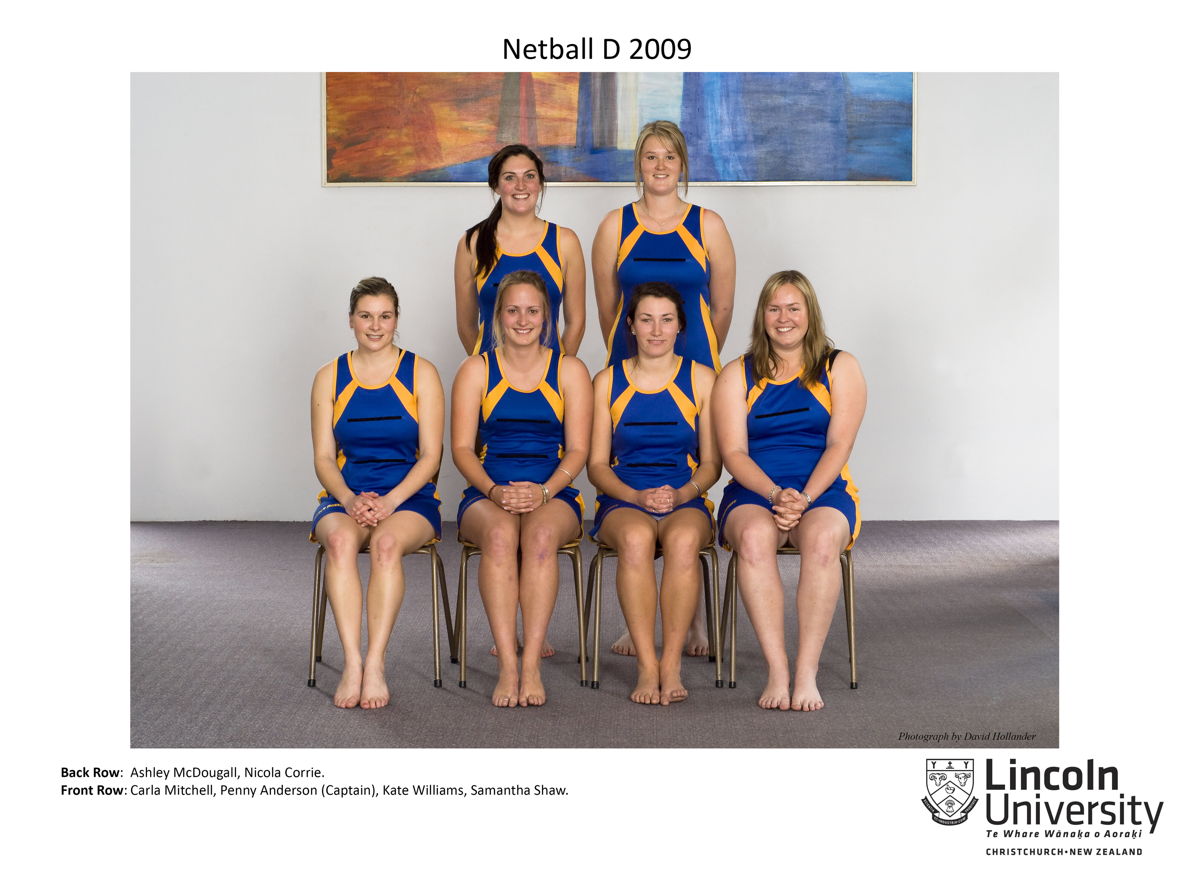 2009 Netball D Team