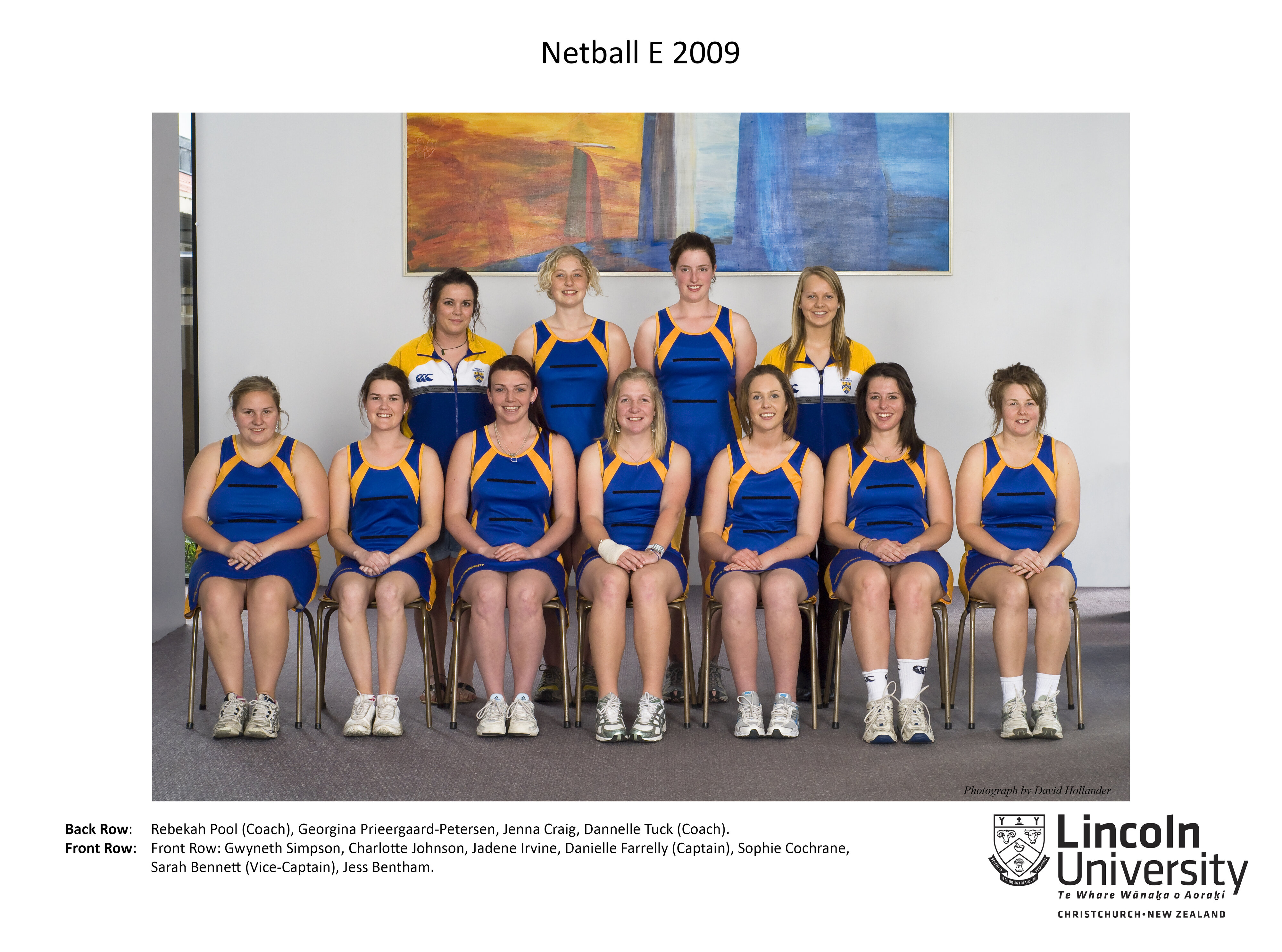 2009 Netball E Team