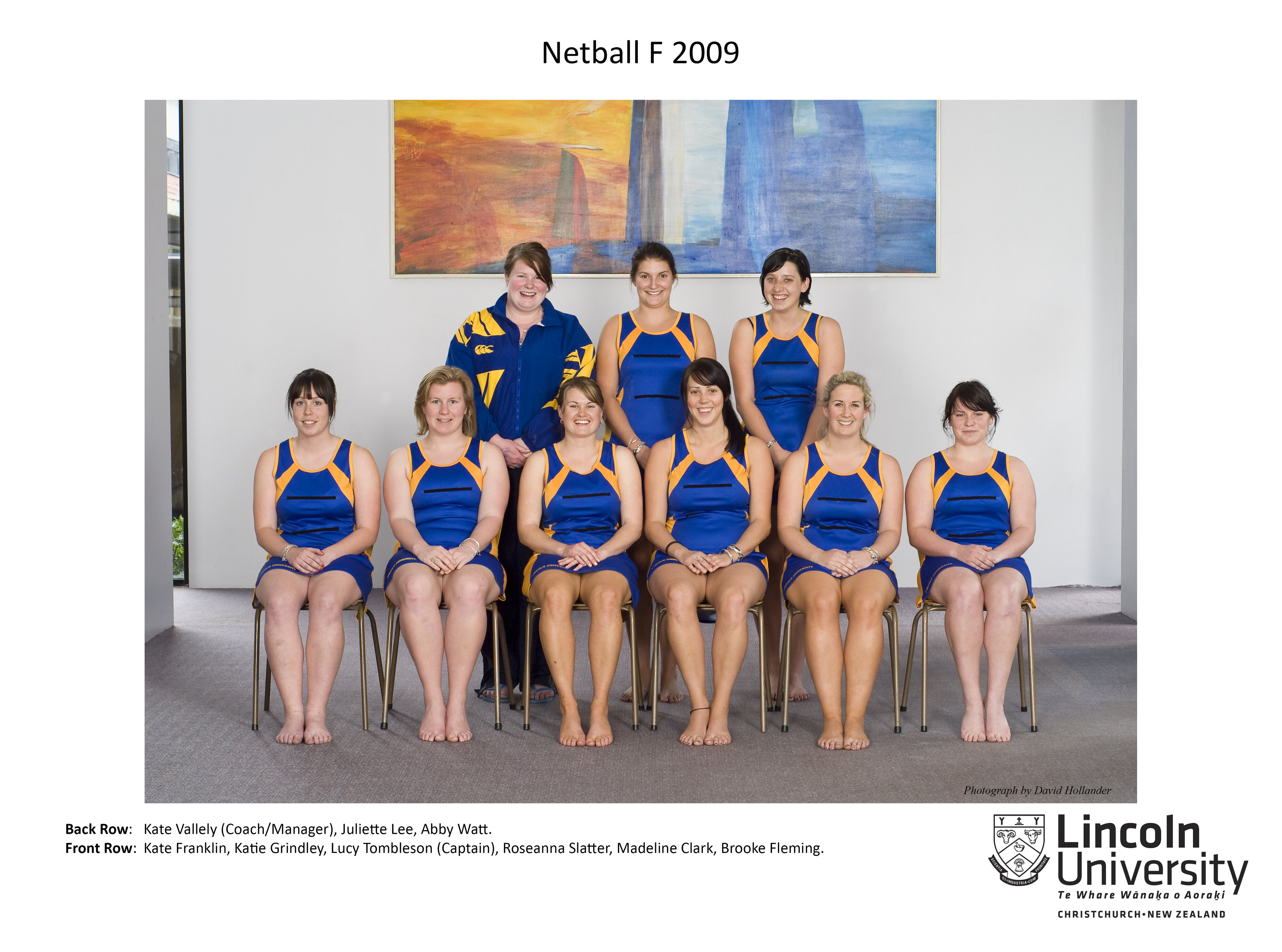 2009 Netball F Team