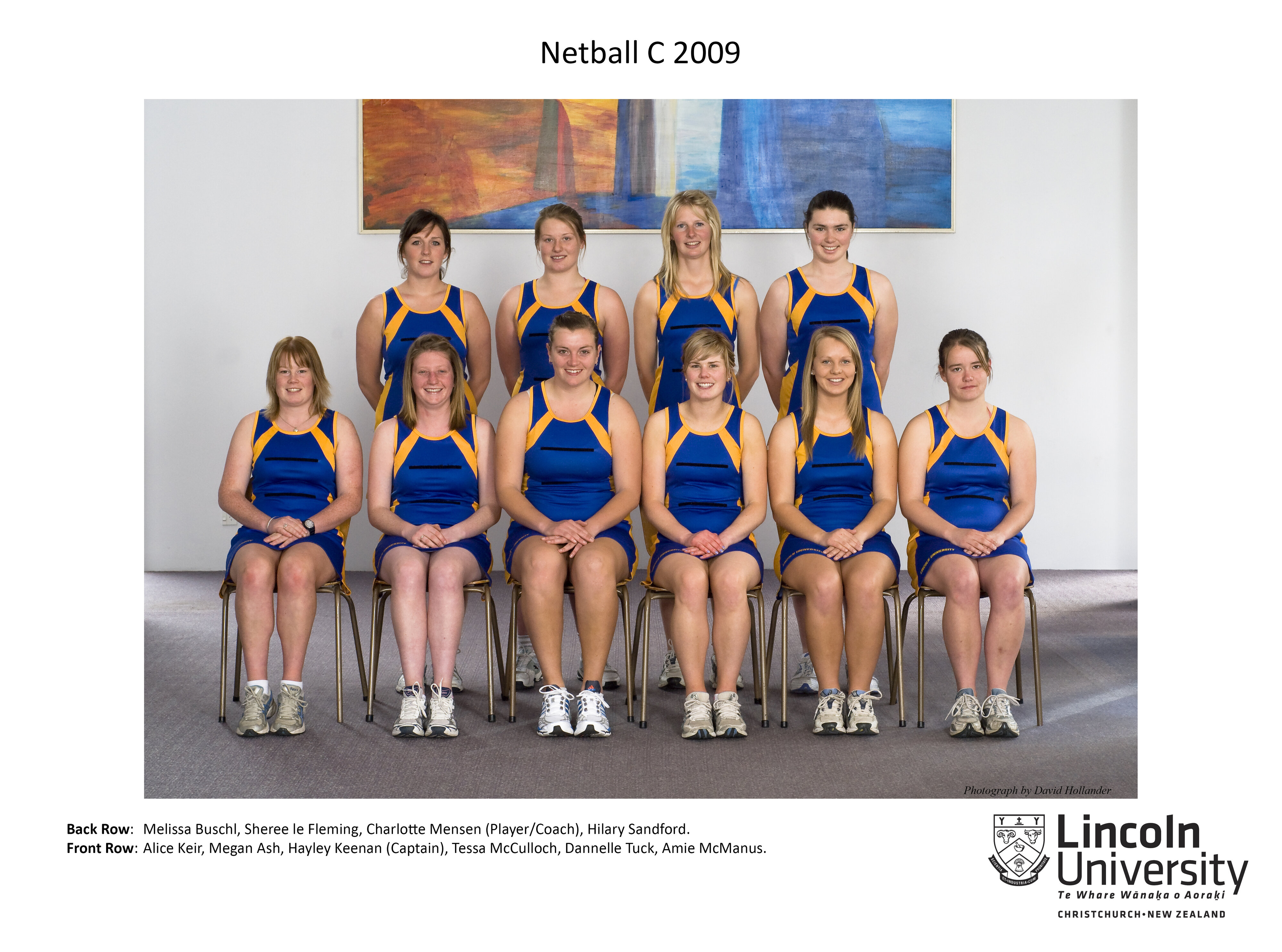 2009 Netball C Team