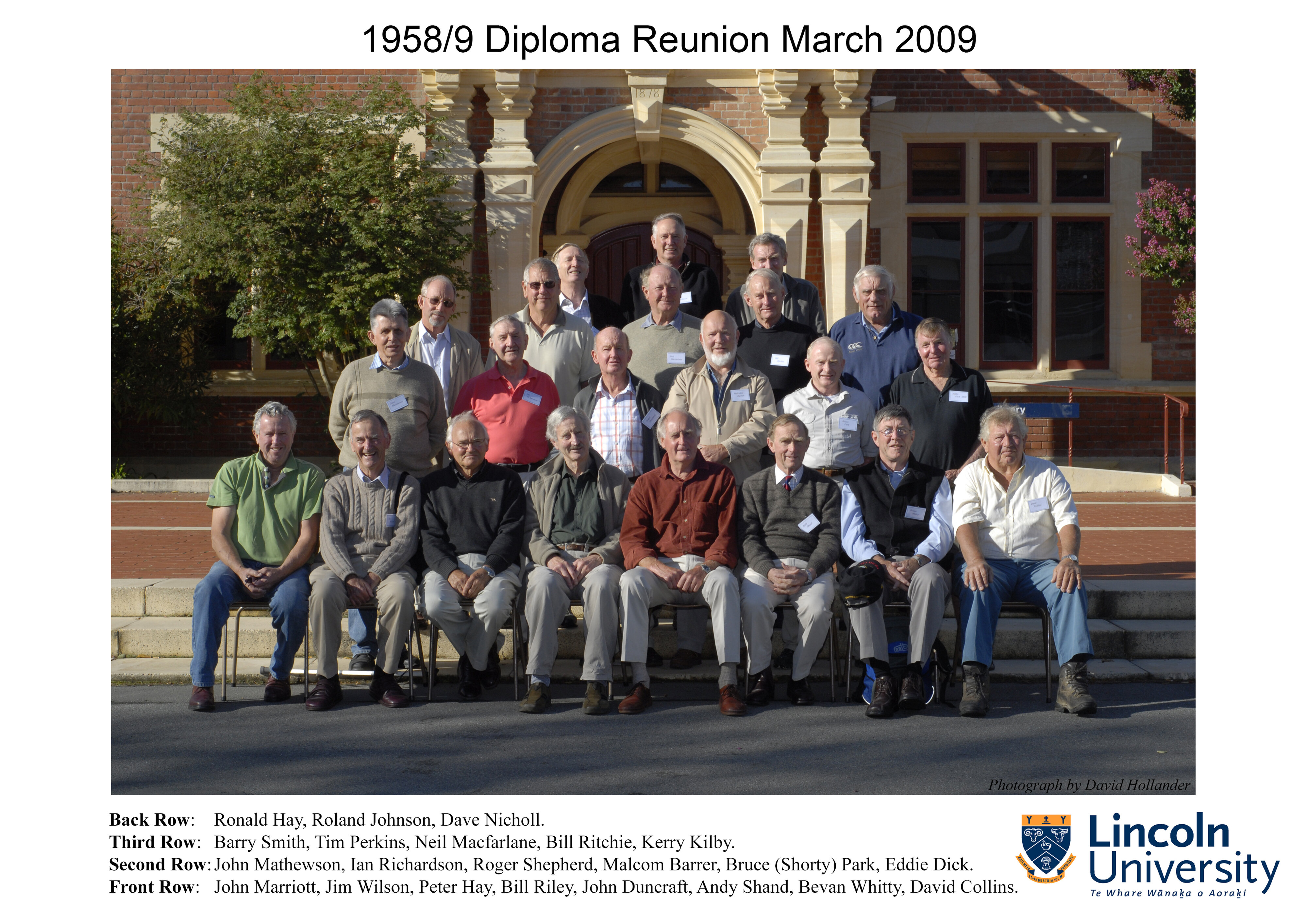1958-9 Diploma Reunion group, March 2009